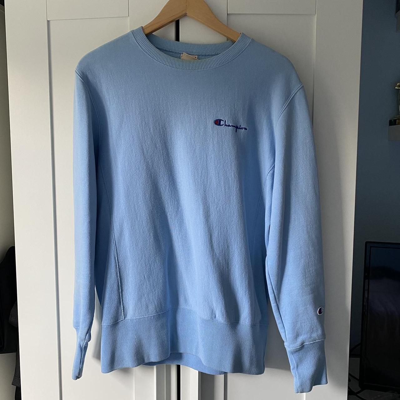 Champion Men's Blue Jumper | Depop