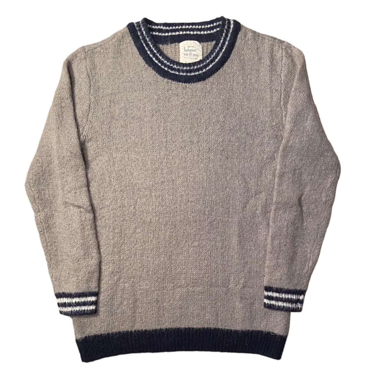 Hysteric Glamour Men's Grey and Blue Jumper