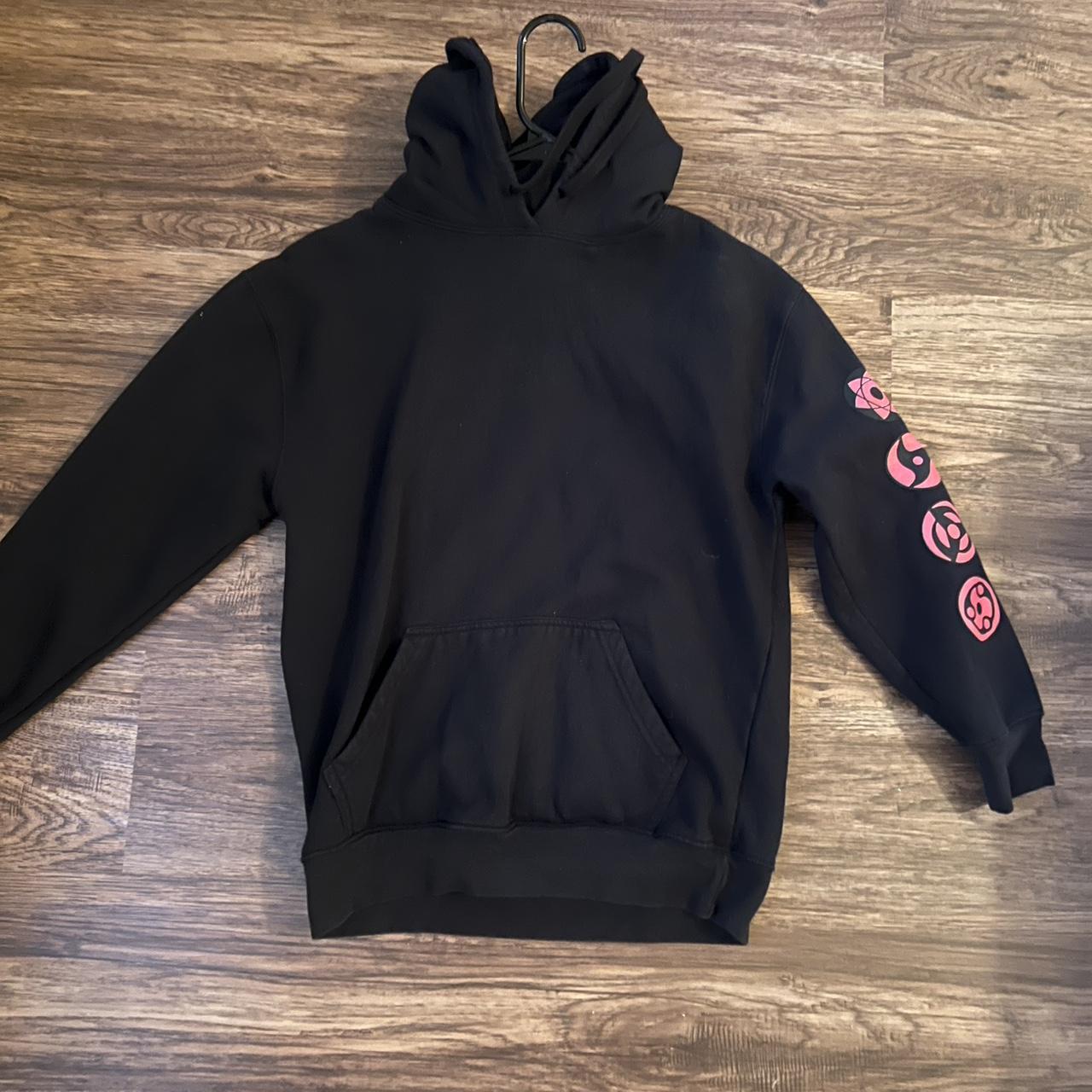 Small black naruto akatsuki hoodie bought on hot. Depop