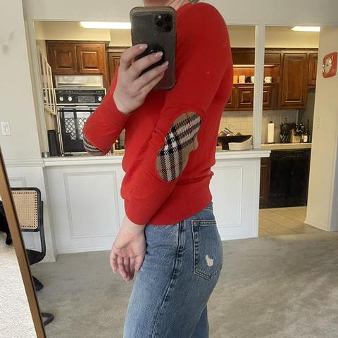 Burberry sweater hot sale elbow patch