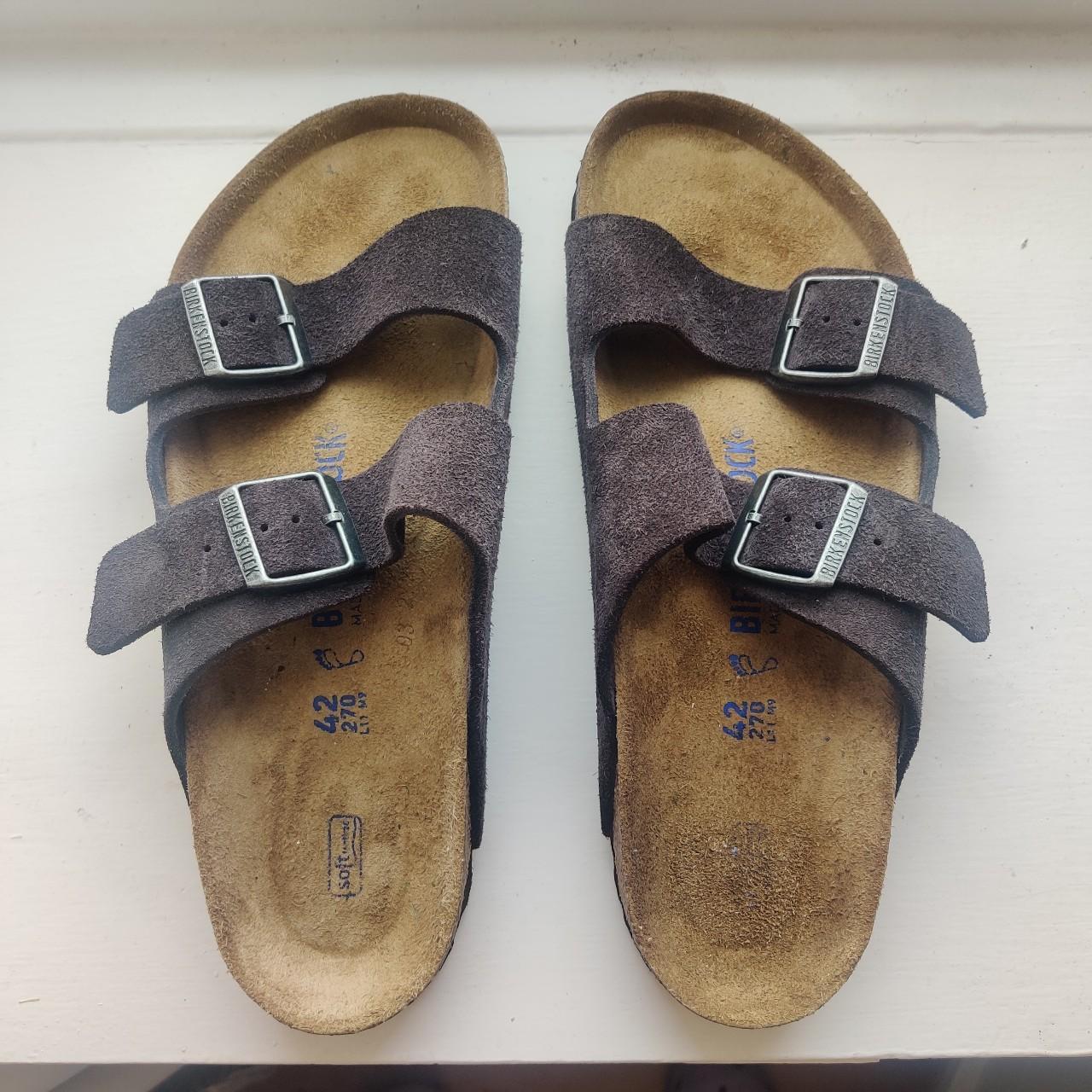 Birkenstock Men's Grey Sandals Depop