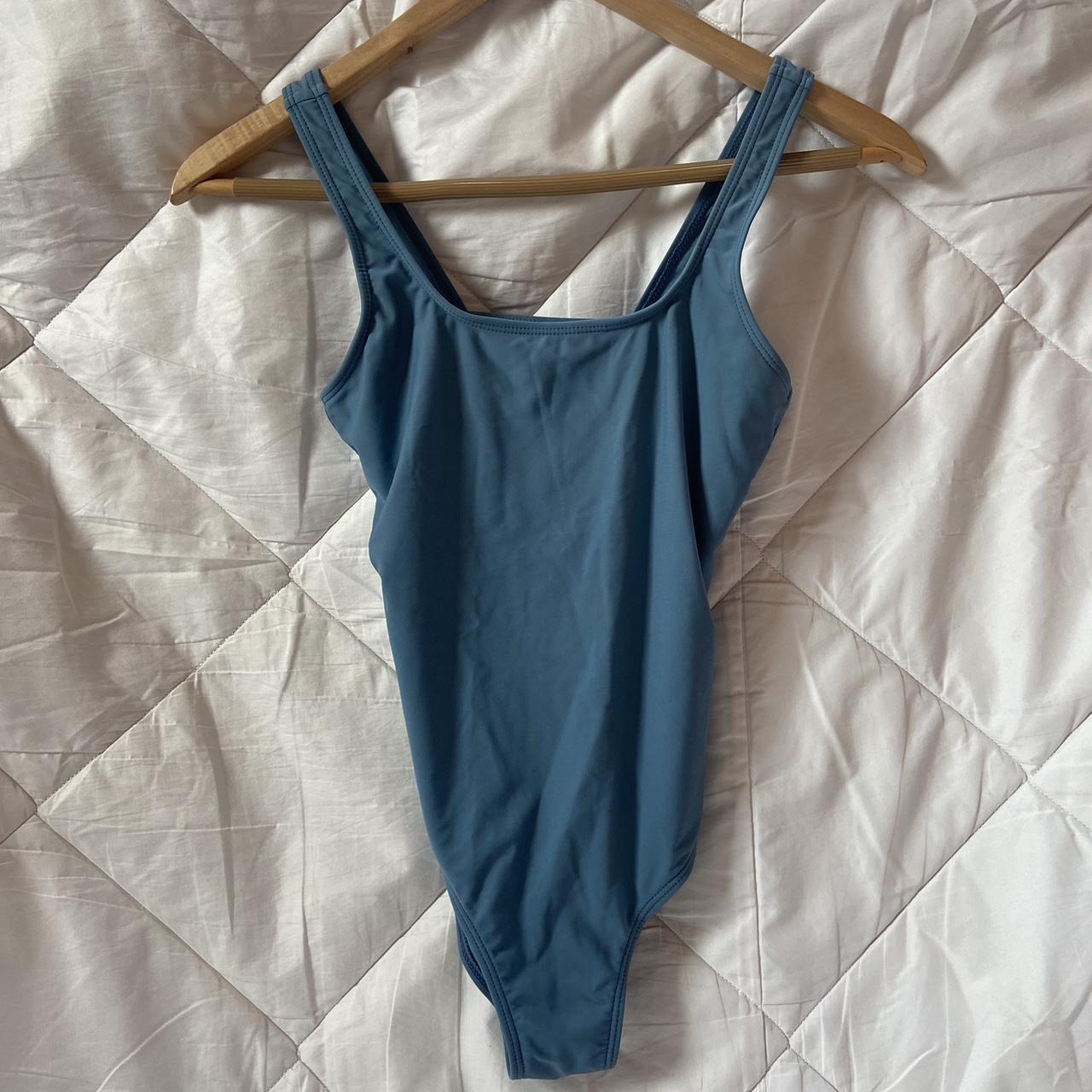 Cute blue one-piece swimsuit. No tags PLEASE NO PAY... - Depop