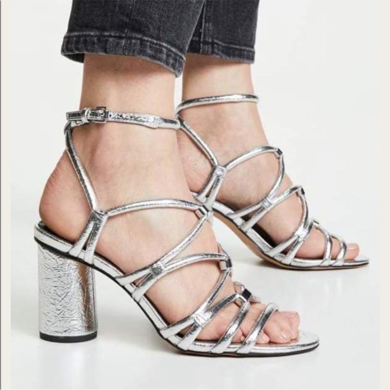 Rebecca minkoff silver store sandals