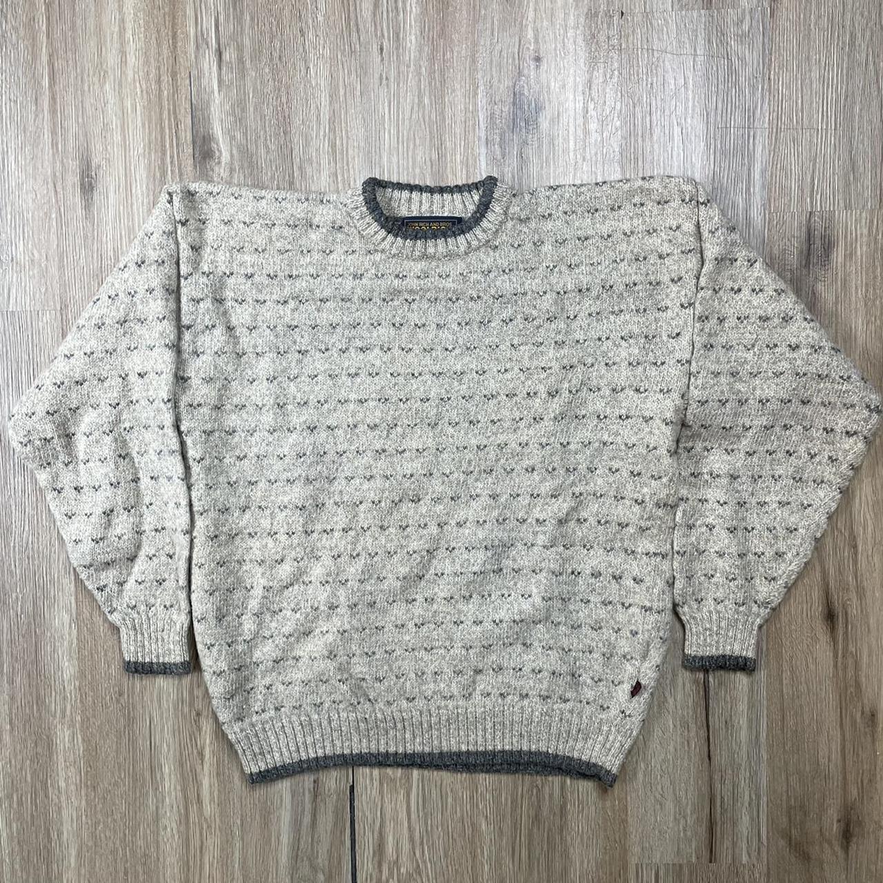 VINTAGE Y2K WOOLRICH CREAM KNIT WOOL SWEATER...