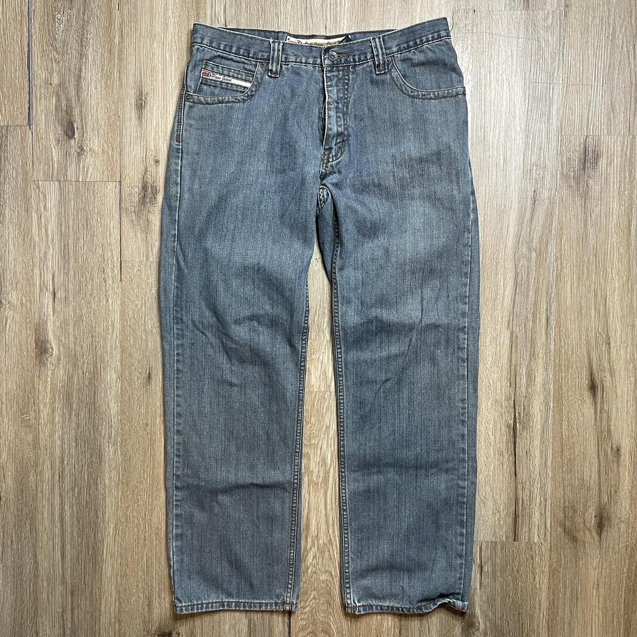 Y2K PACO LIGHT STONEWASH BLUE ESSENTIAL JEANS... - Depop