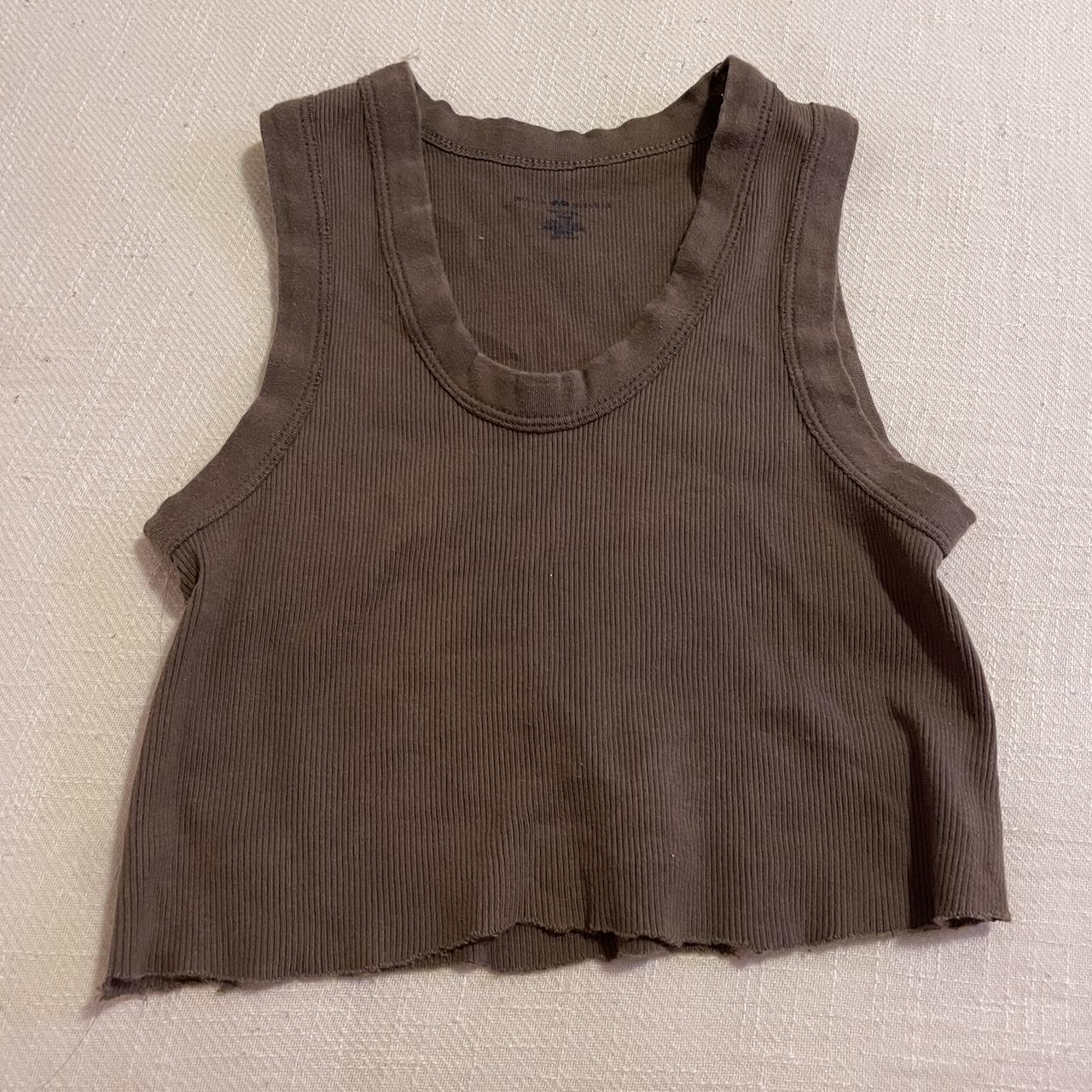 Brandy Melville Women's Brown Vest Depop