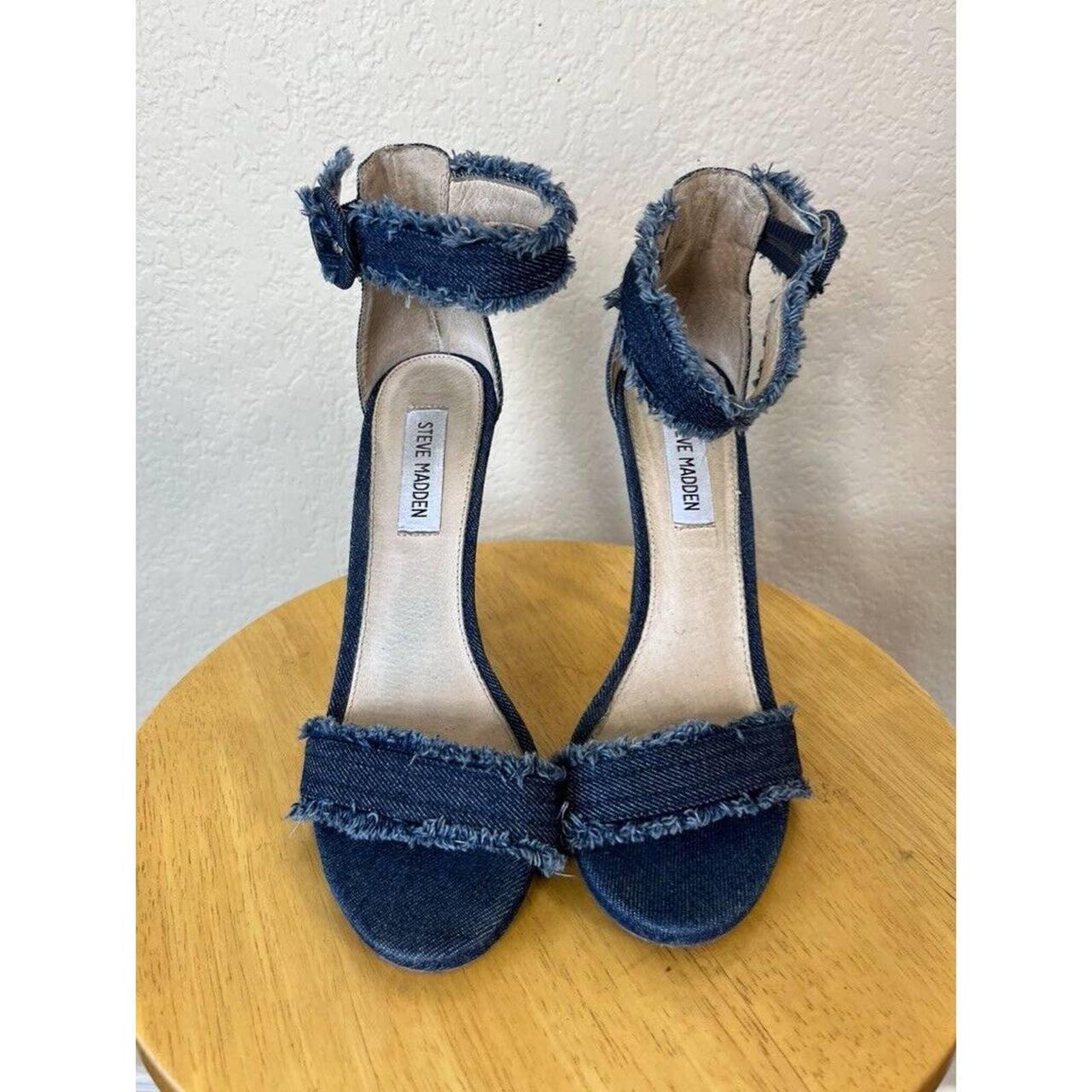 Steve madden hot sale denim heels