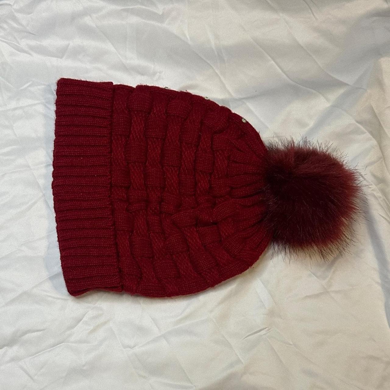 Source Unknown Women's Hat - Red – Elegant burgun… - image 3