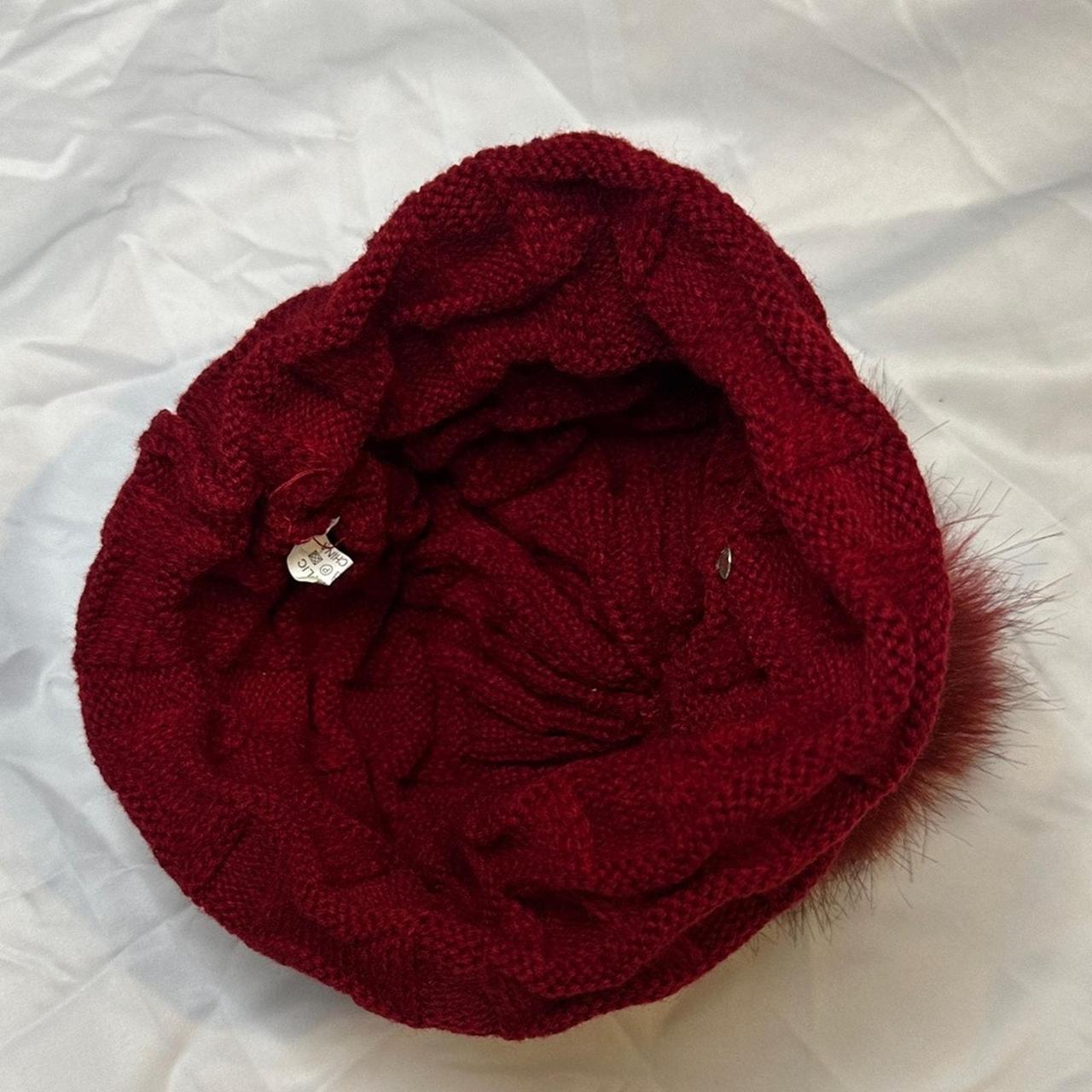 Source Unknown Women's Hat - Red – Elegant burgun… - image 2