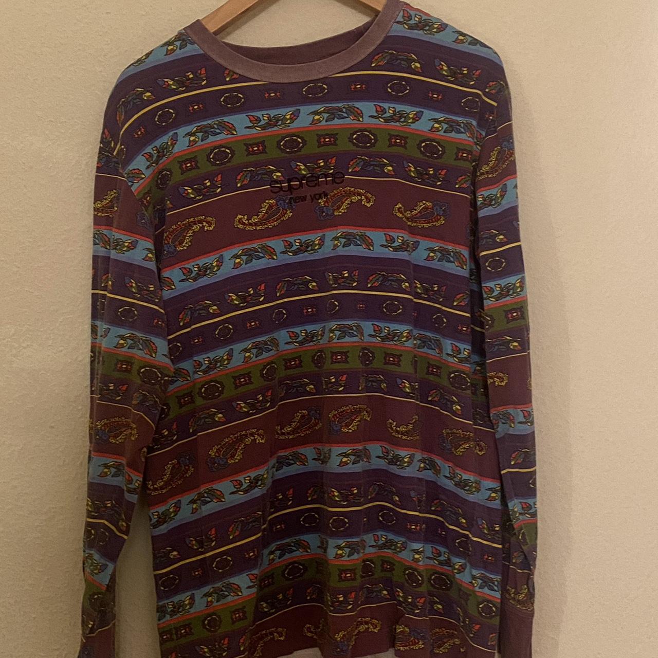 Supreme paisley deals long sleeve