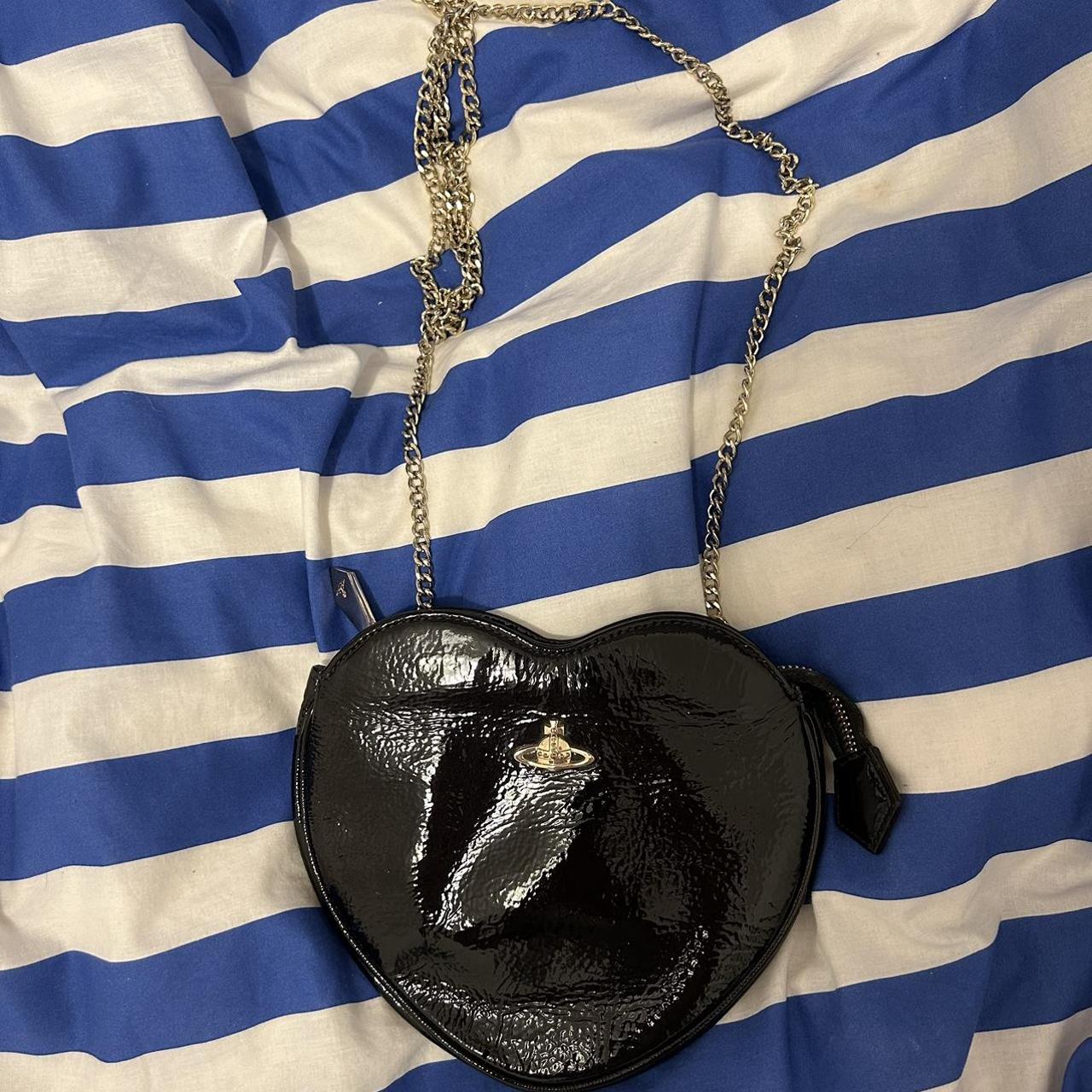 Vivienne Westwood heart bag, gold hardware and... Depop