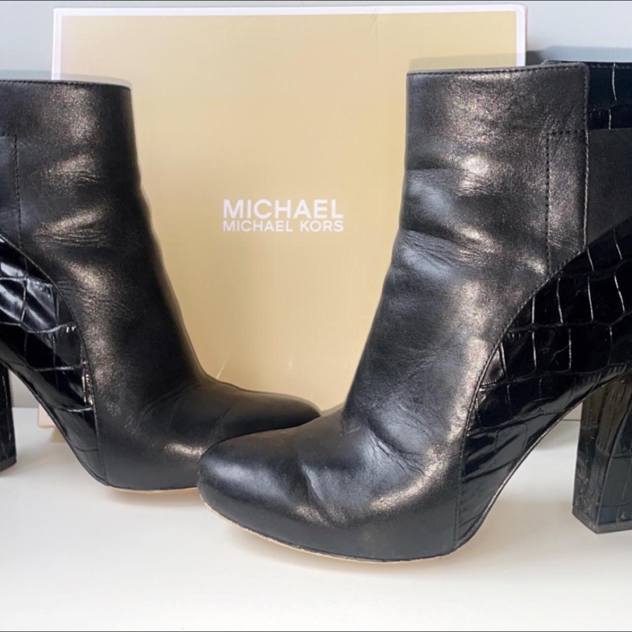 Michael kors snakeskin boots hotsell