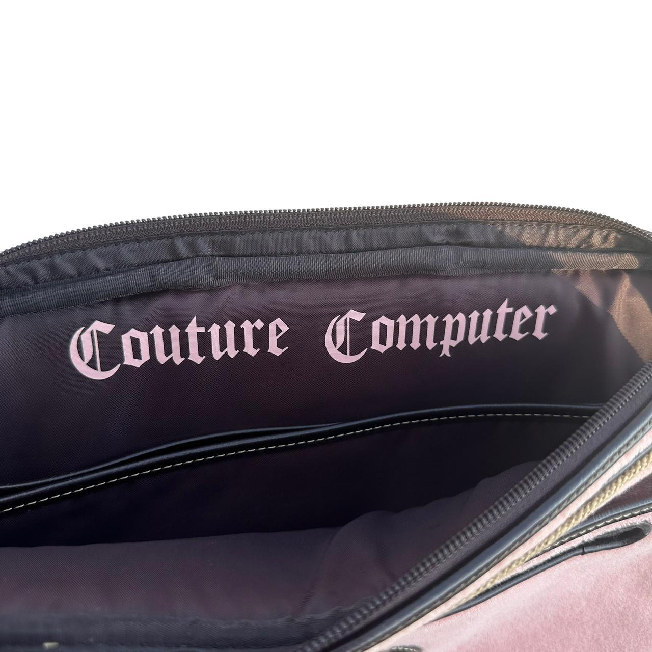 Brand New Juicy orders couture messenger Laptop Bag black pink