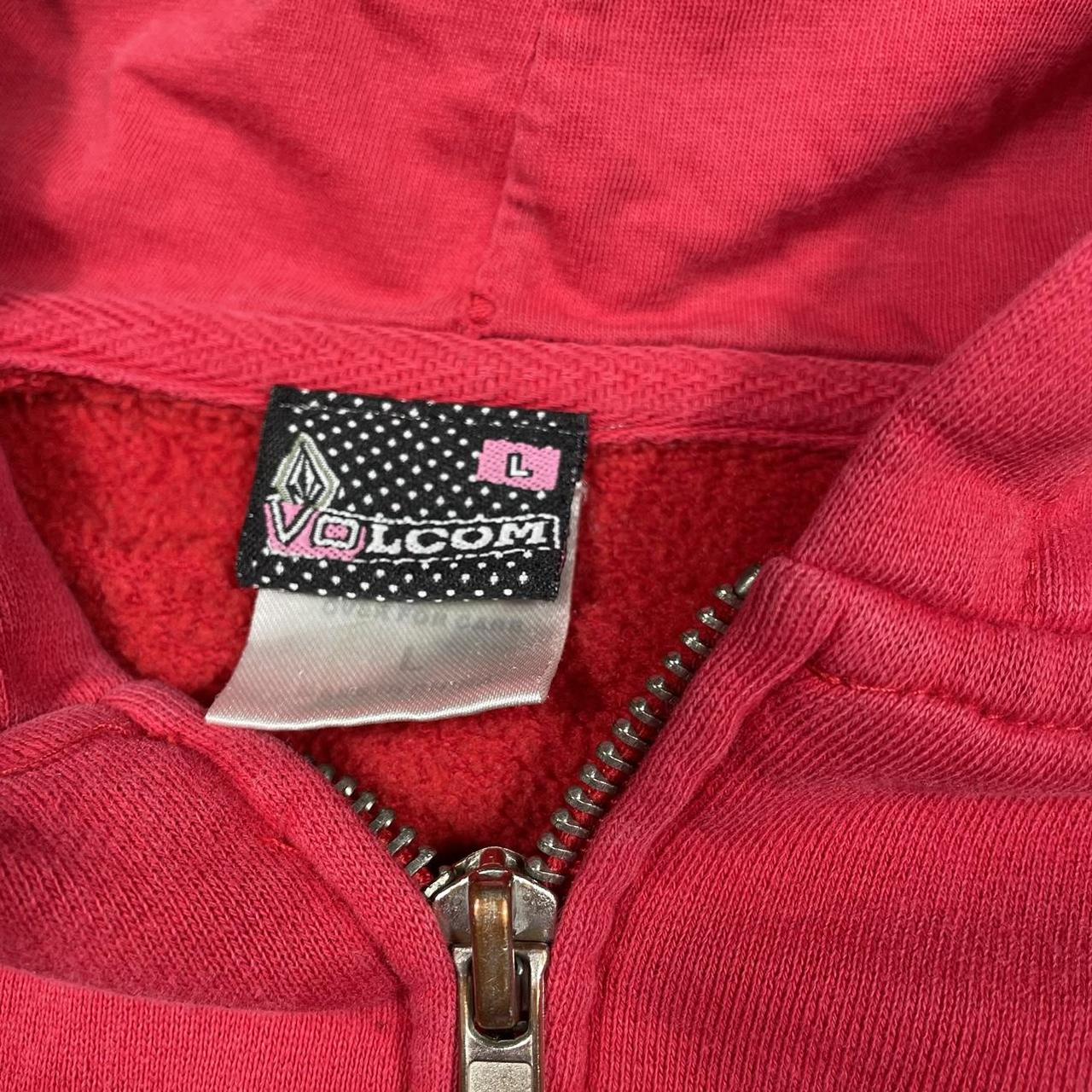 Volcom Women's Hoodie - Red - L – Volcom red and … - image 3