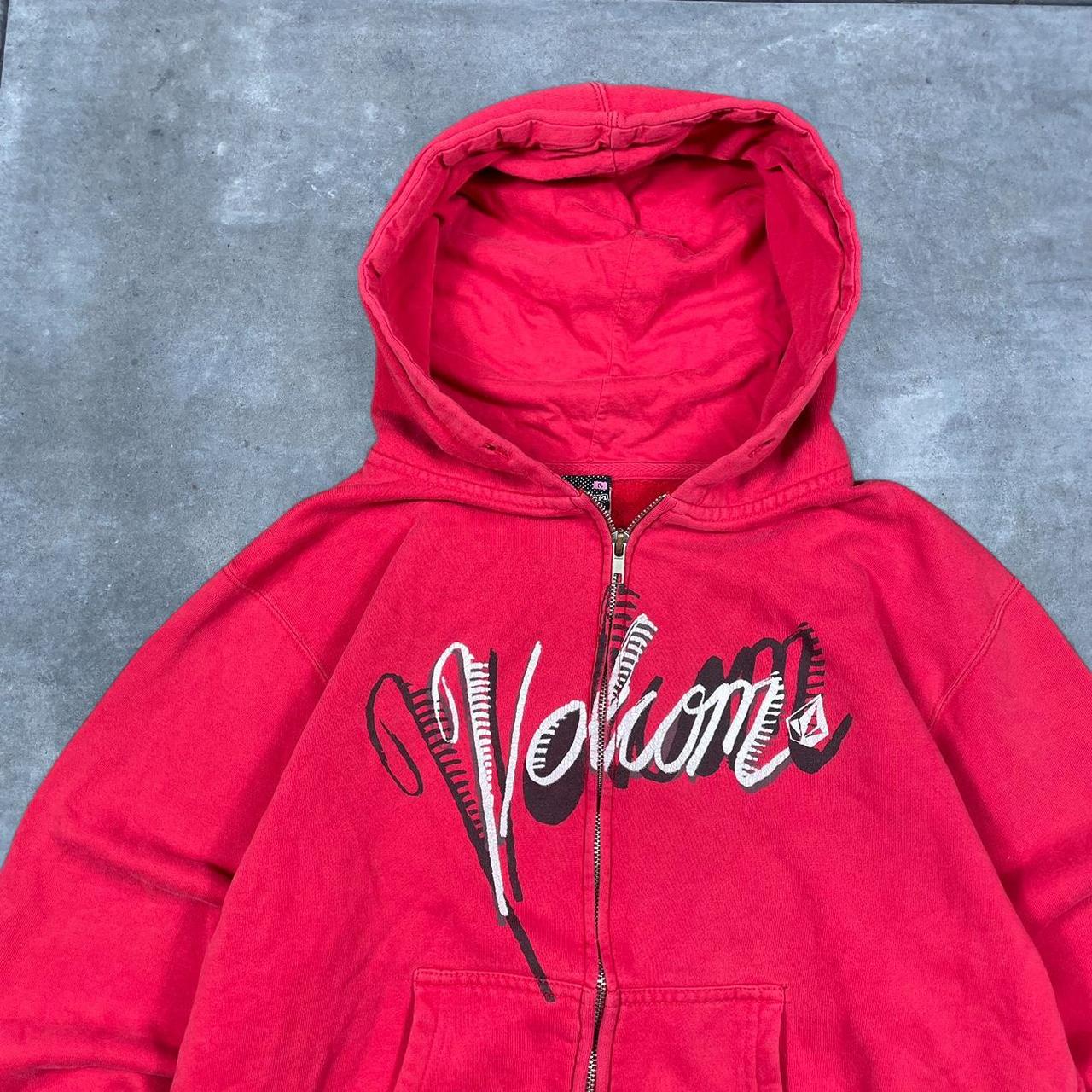 Volcom Women's Hoodie - Red - L – Volcom red and … - image 2