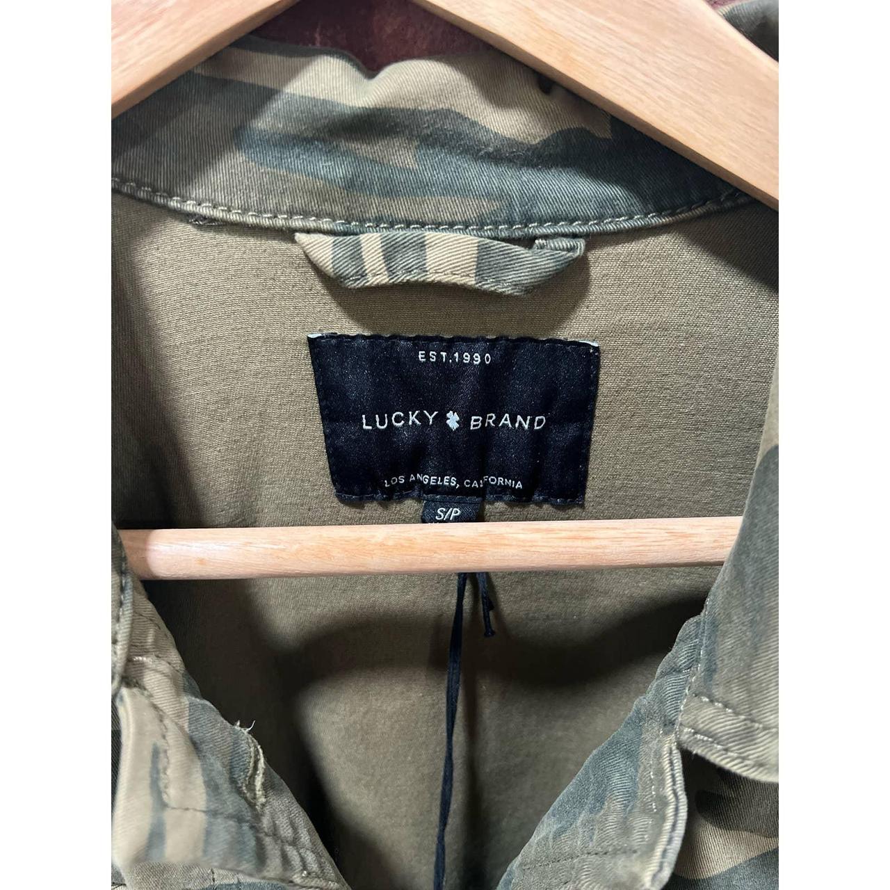 Camo Lucky Brand Jacket (Size M) 110 DOLLARS BRAND - Depop