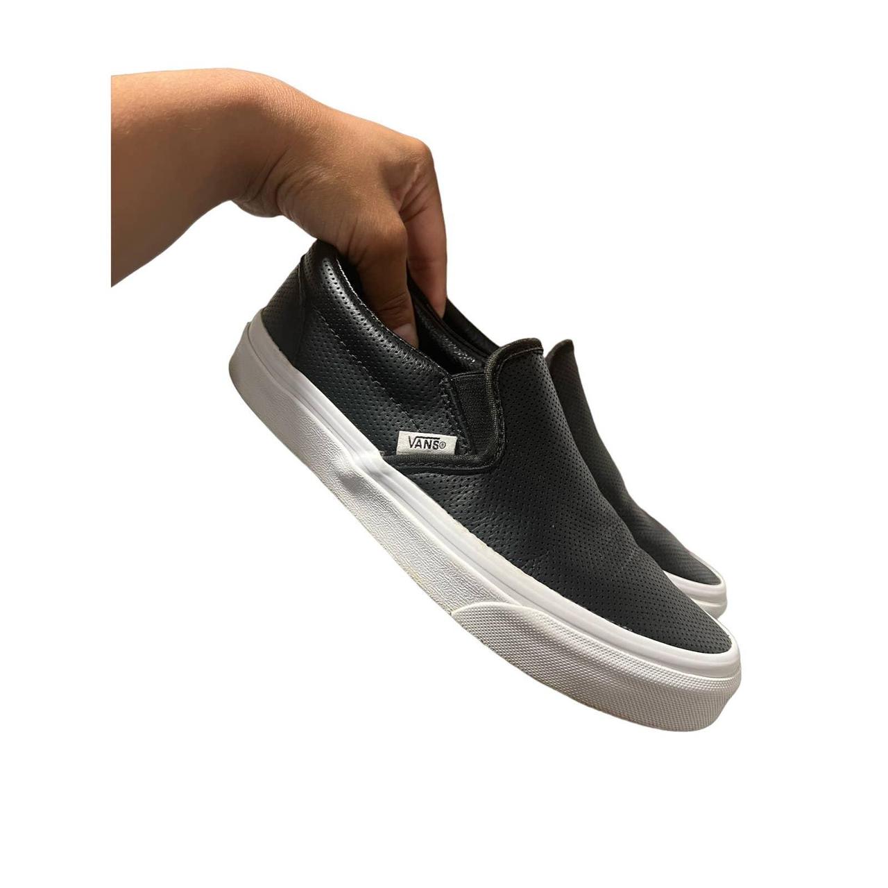 Womens vans perf cheap leather slip on