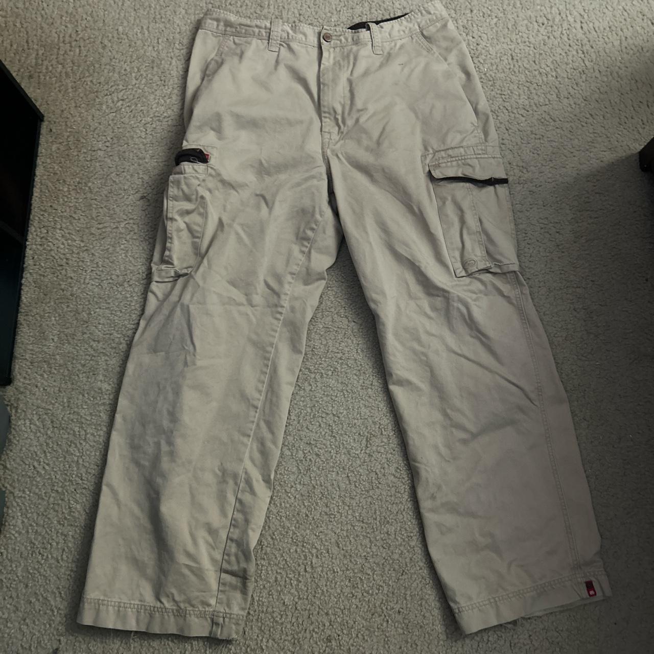 Khaki Baggy Ecko United Cargo Pants. In good... - Depop