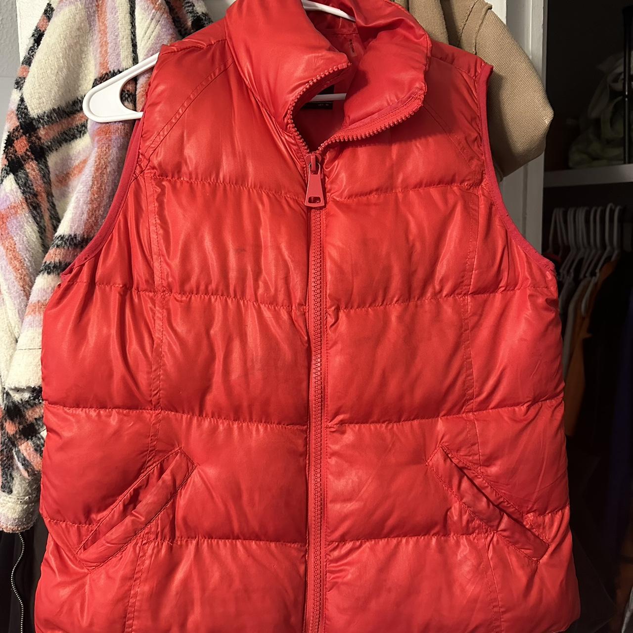 North face red vest on sale womens