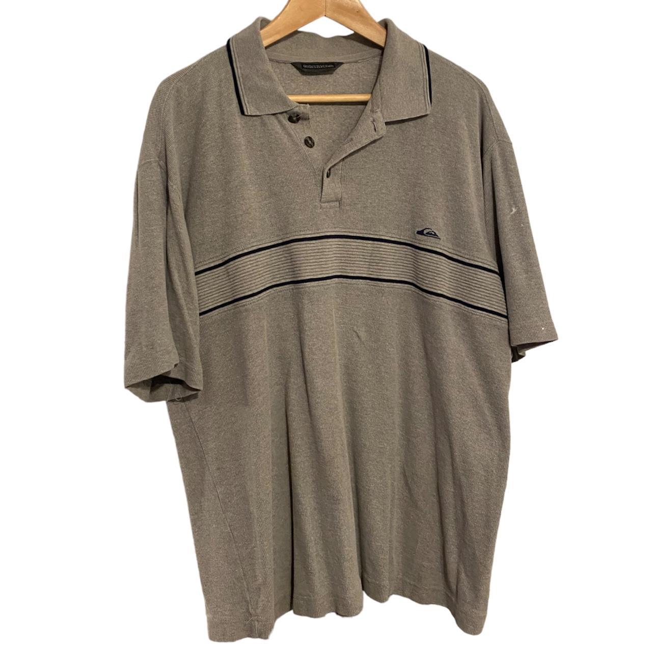vintage Quiksilver polo guesstimate size L/XL paint... Depop