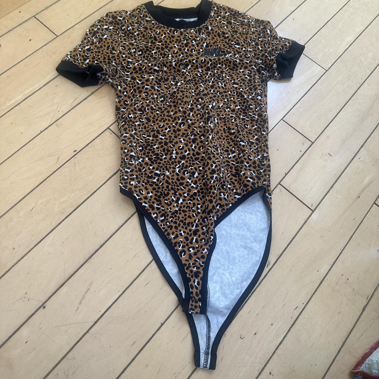 NIKE leopard body suit size xs. nike nikebodysuit. Depop