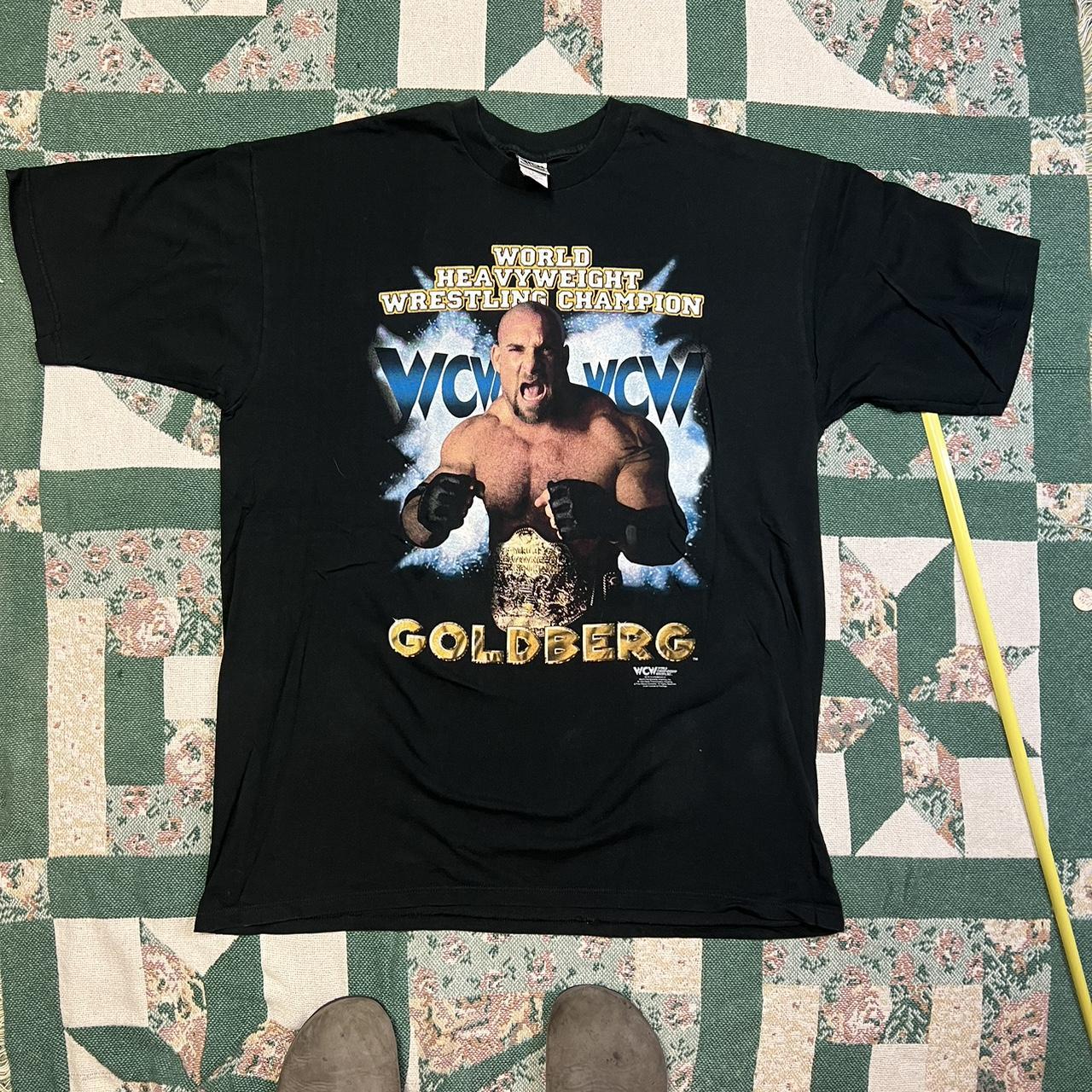 Vintage 1998 WCW/WWE/WWF Goldberg Wrestling Graphic... - Depop