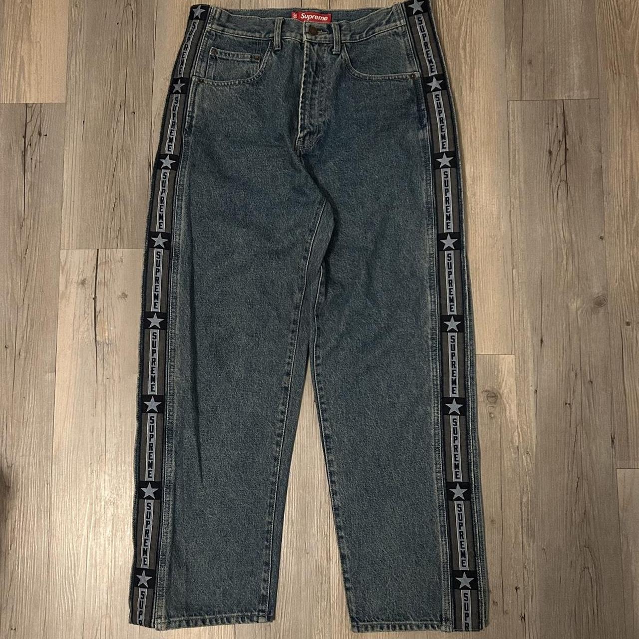 supreme snap off baggy jean🤩🤩 tagged size 30 bought... - Depop