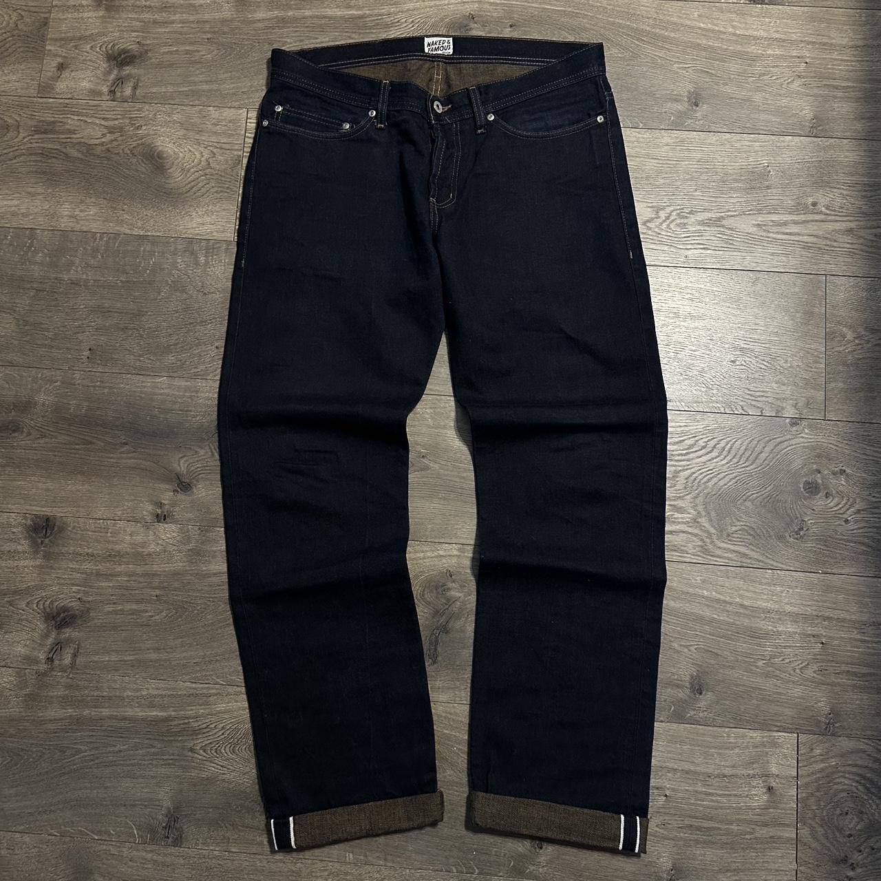 Naked Famous Raw Selvedge Japanese Denim Size 36 Depop