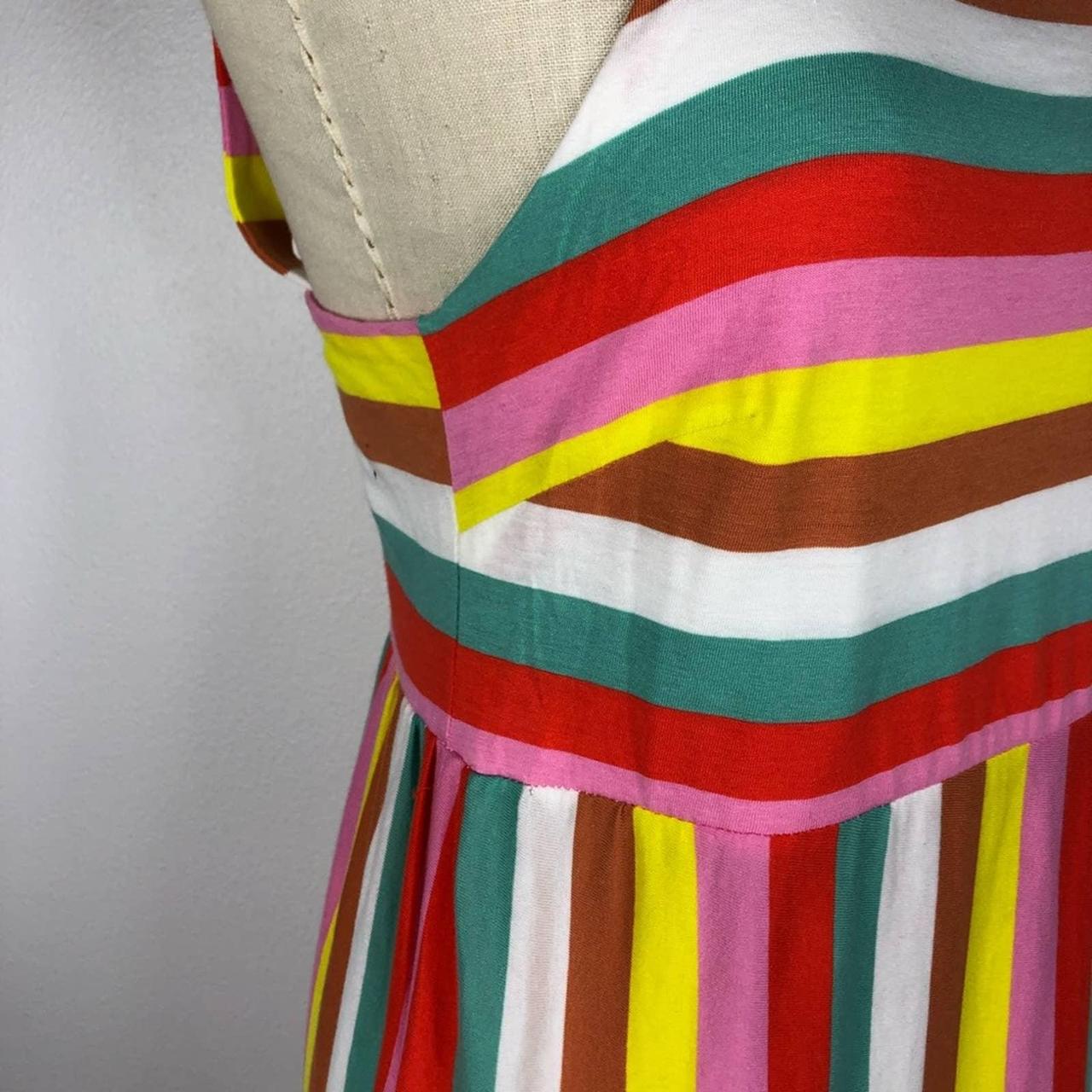 J crew rainbow stripe on sale dress