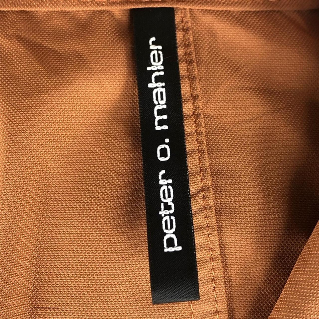 PETER O. newest MAHLER Orange Brown Lightweight Jacket Poland Lagenlook Size 3 Poland