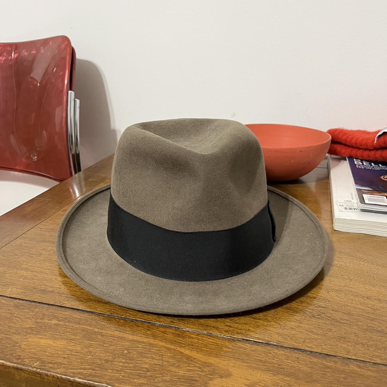 Brooks Brothers， Lock & Co Hatters， Mocha Brown Fedora 7 1/4 海外 即決