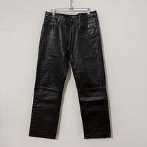 Gap leather-pants-vintage - Depop
