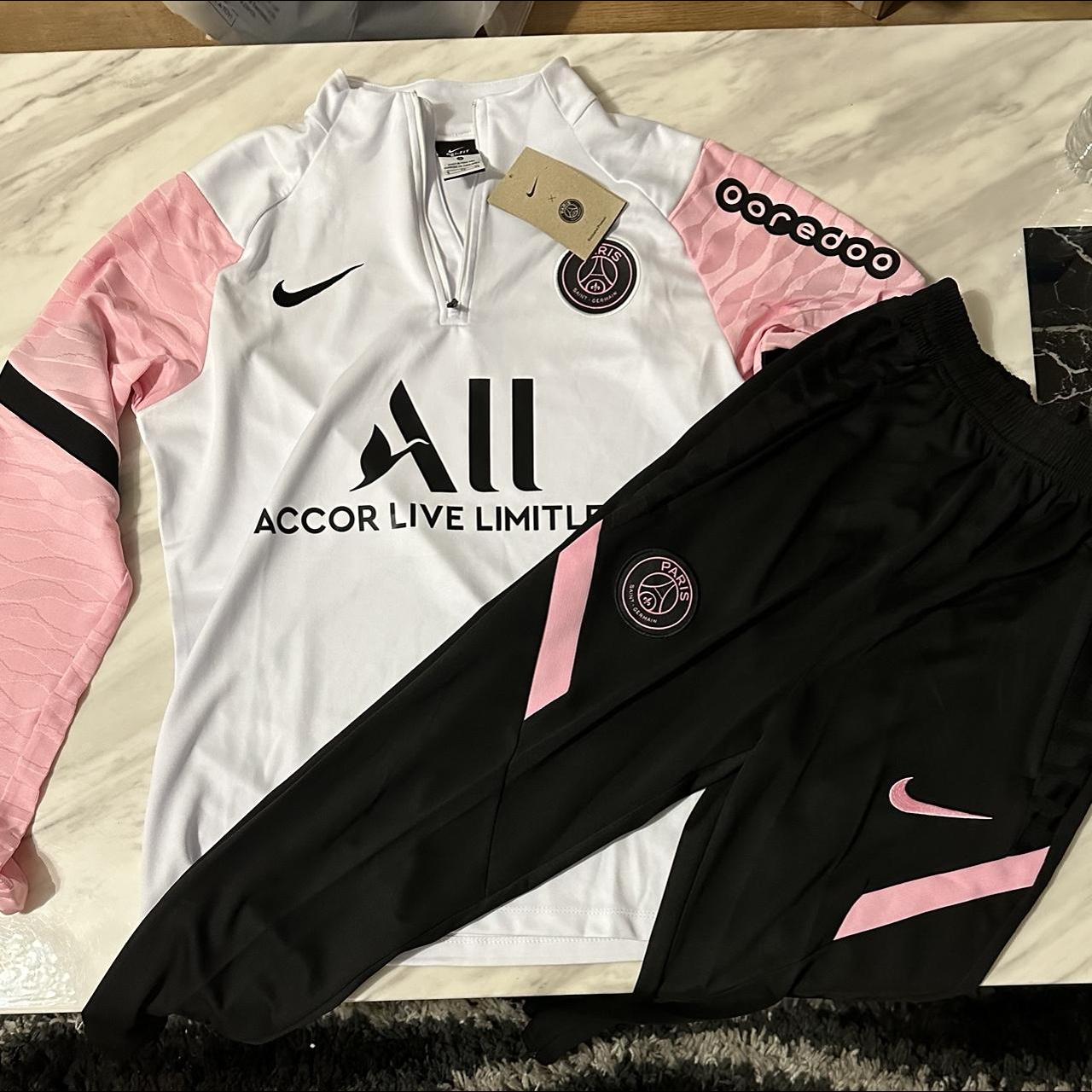mens pink psg tracksuit
