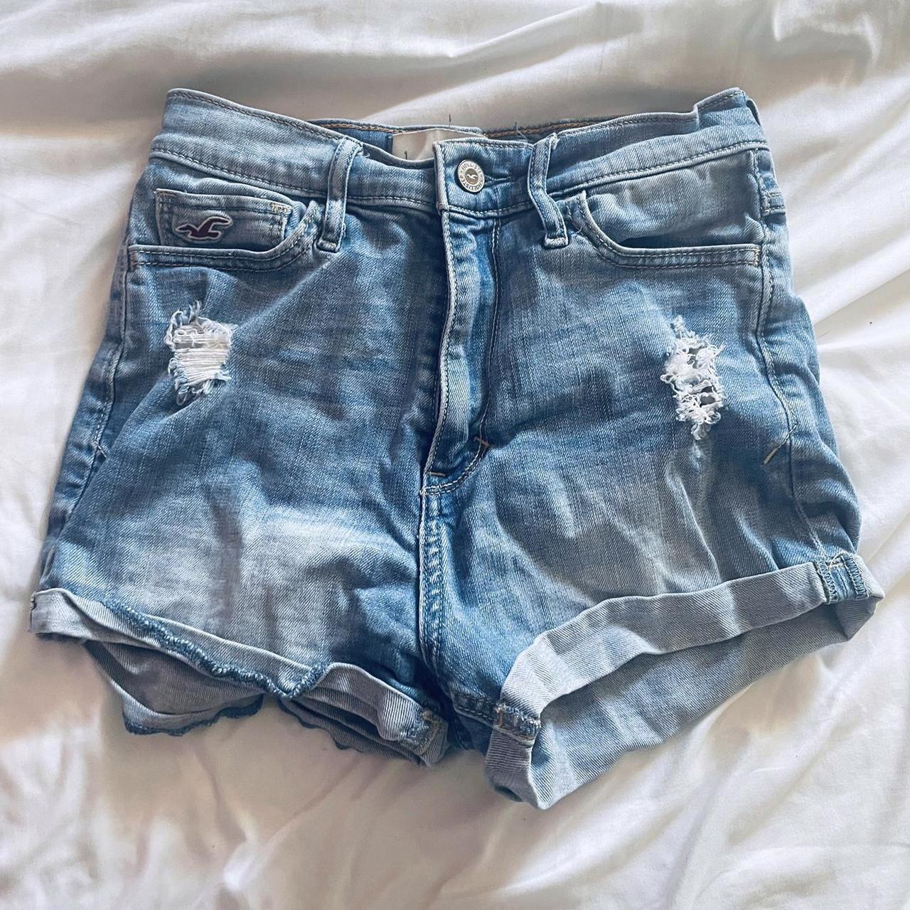 Hollister denim shorts hot sale for women