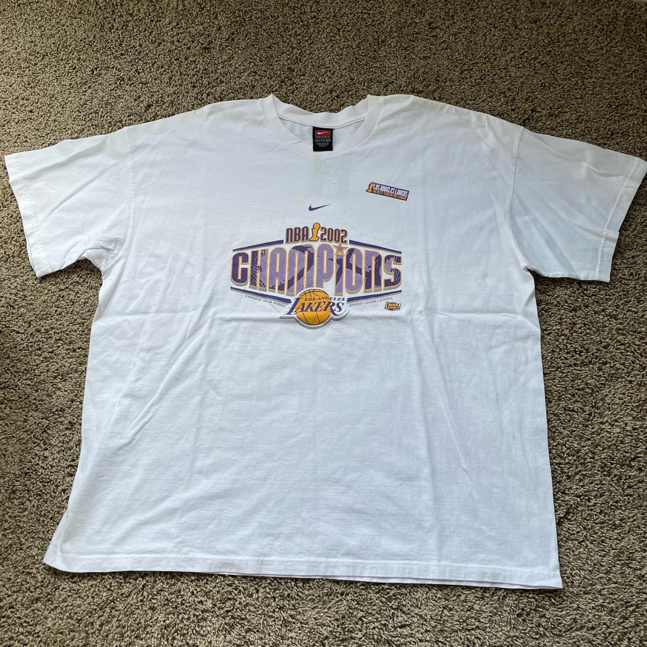 Vintage Los Angeles Lakers Nike Center Swoosh - Depop