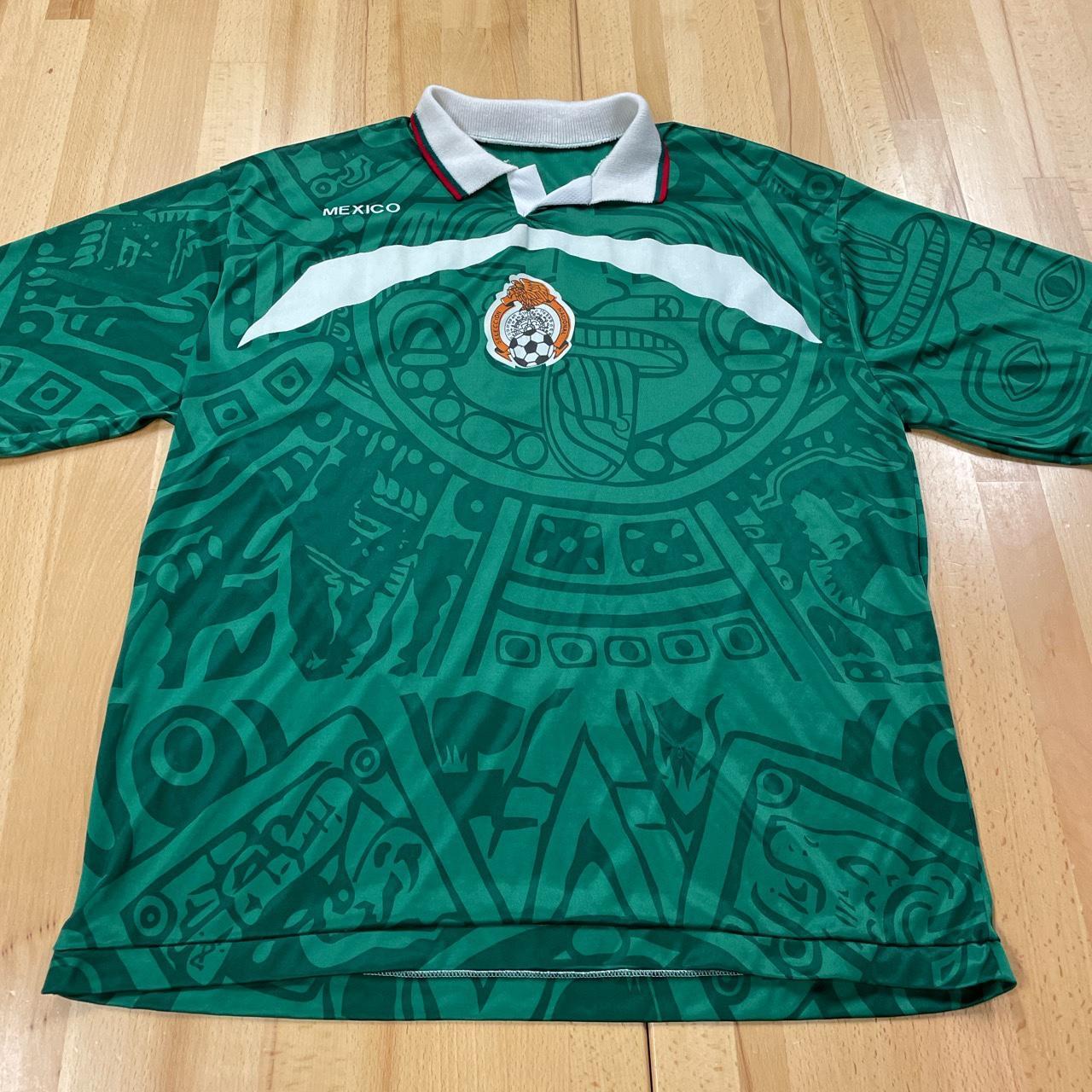 Vintage Mexico Soccer Jersey Cut Tag, One Fray And - Depop