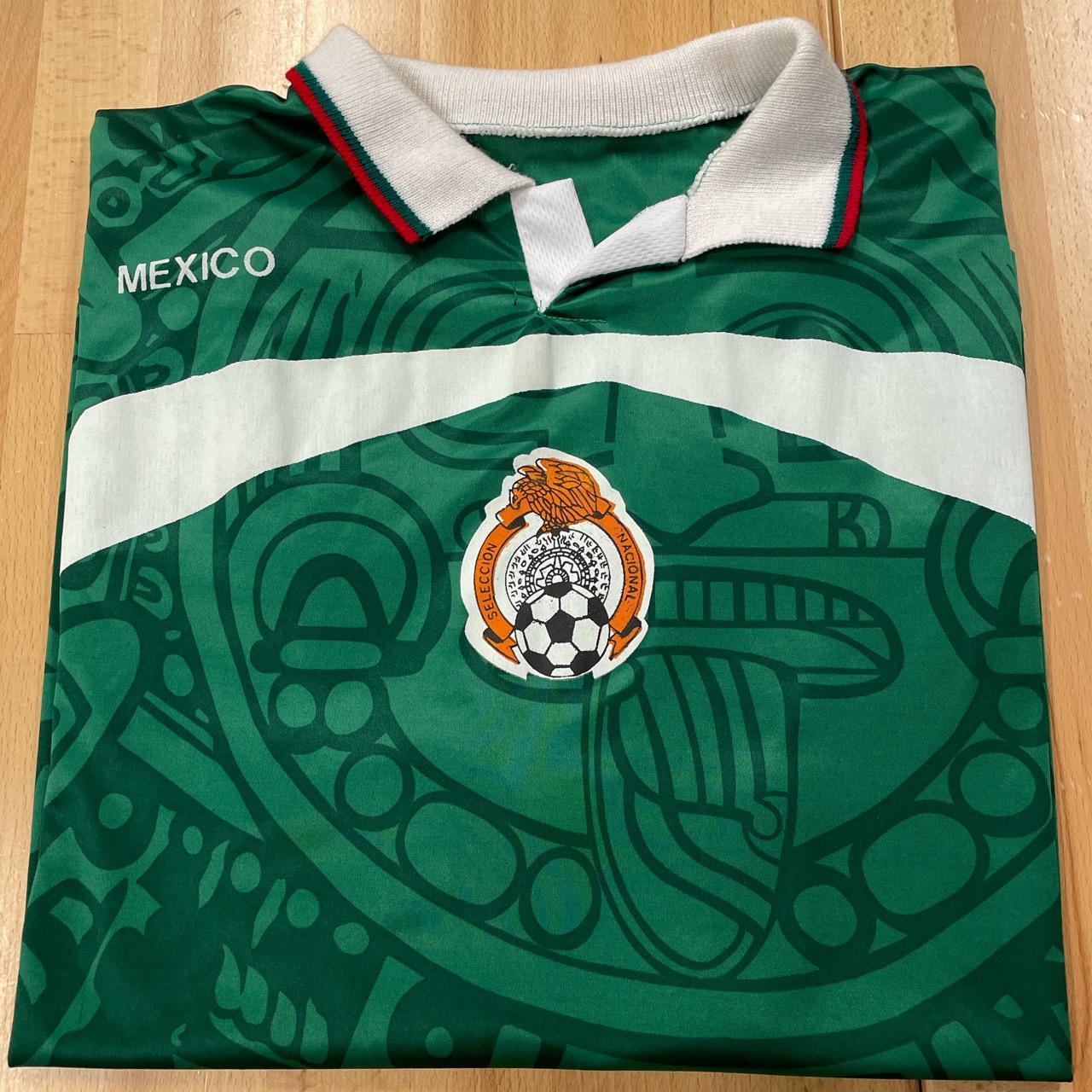 Vintage Mexico Soccer Jersey Cut tag, one fray and... - Depop