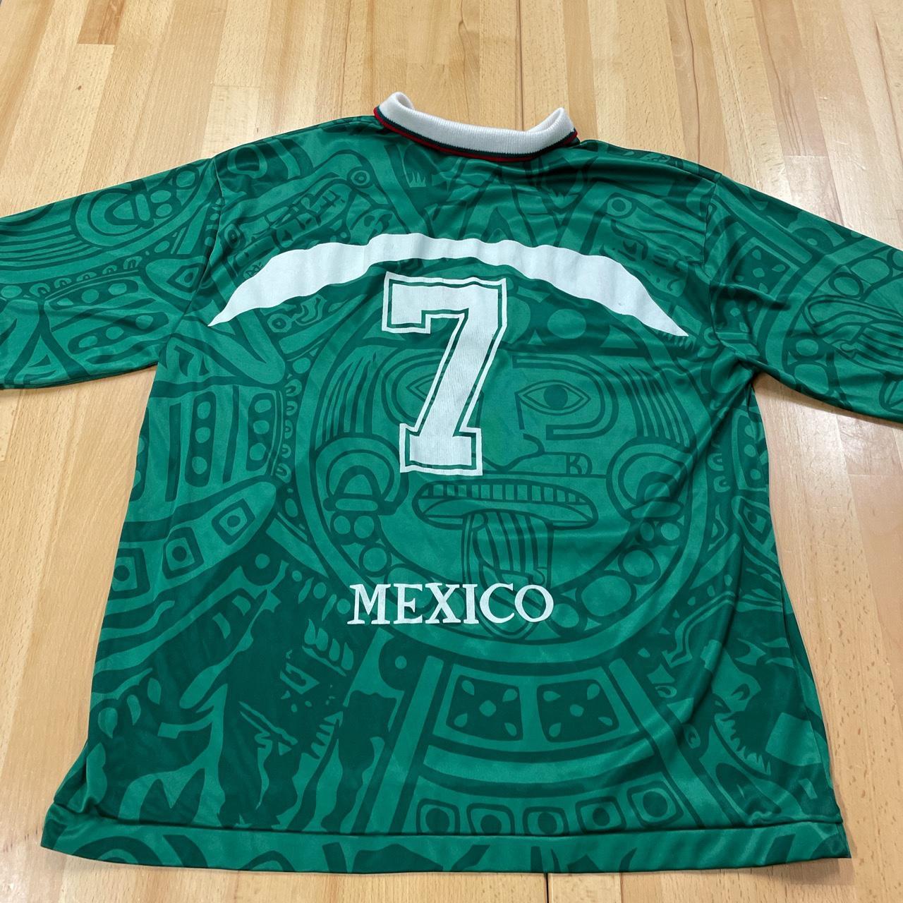 Vintage Mexico Soccer Jersey Cut tag, one fray and... - Depop