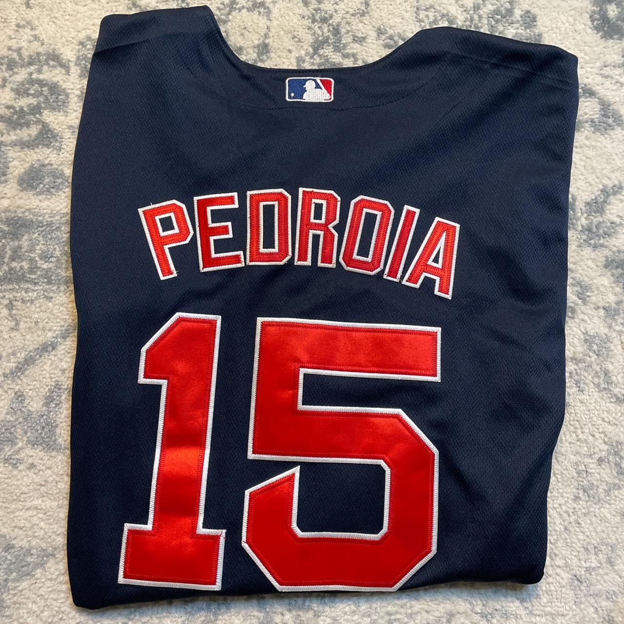 Majestic, Shirts, Boston Red Sox Dustin Pedroia Authentic Size 48 Jersey  23 World Series Gold