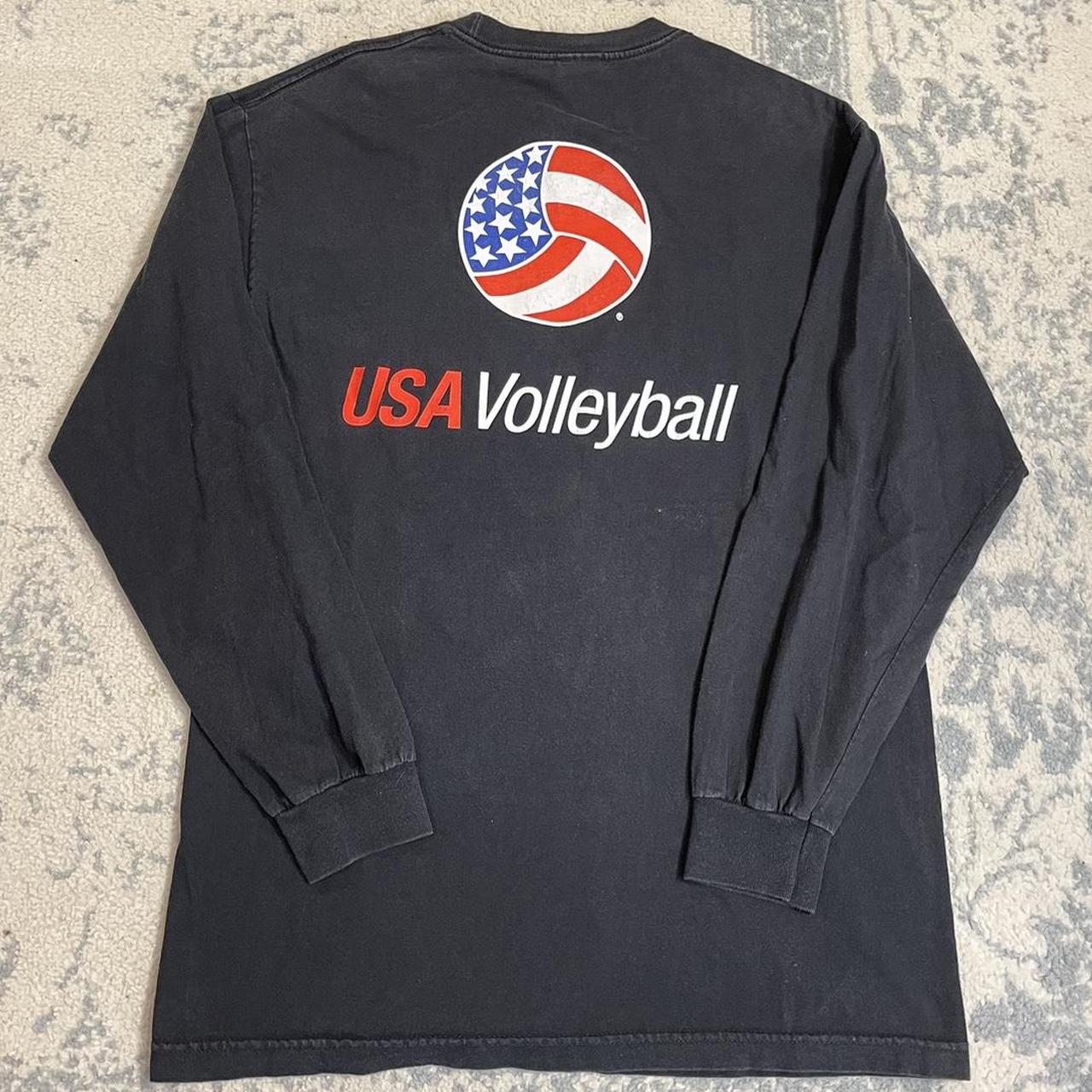 Vintage USA Volleyball Staff Long-Sleeve Tee - Depop