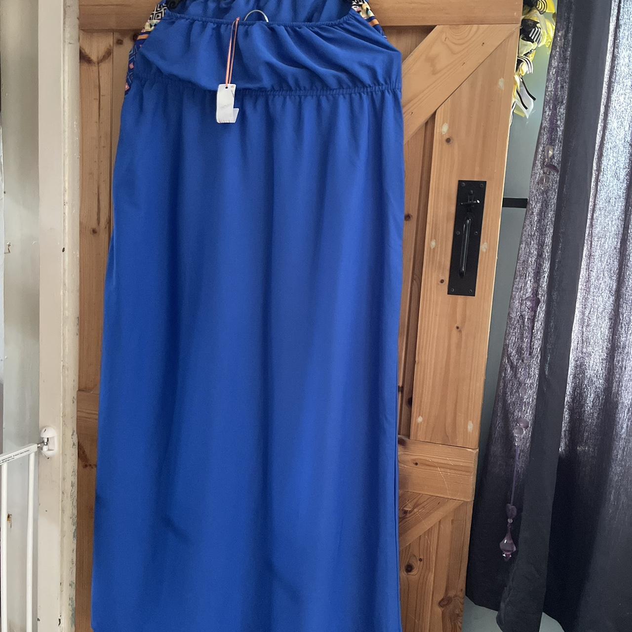 Royal Blue Bustier Dress Size 10-12 Chest 36” By... - Depop
