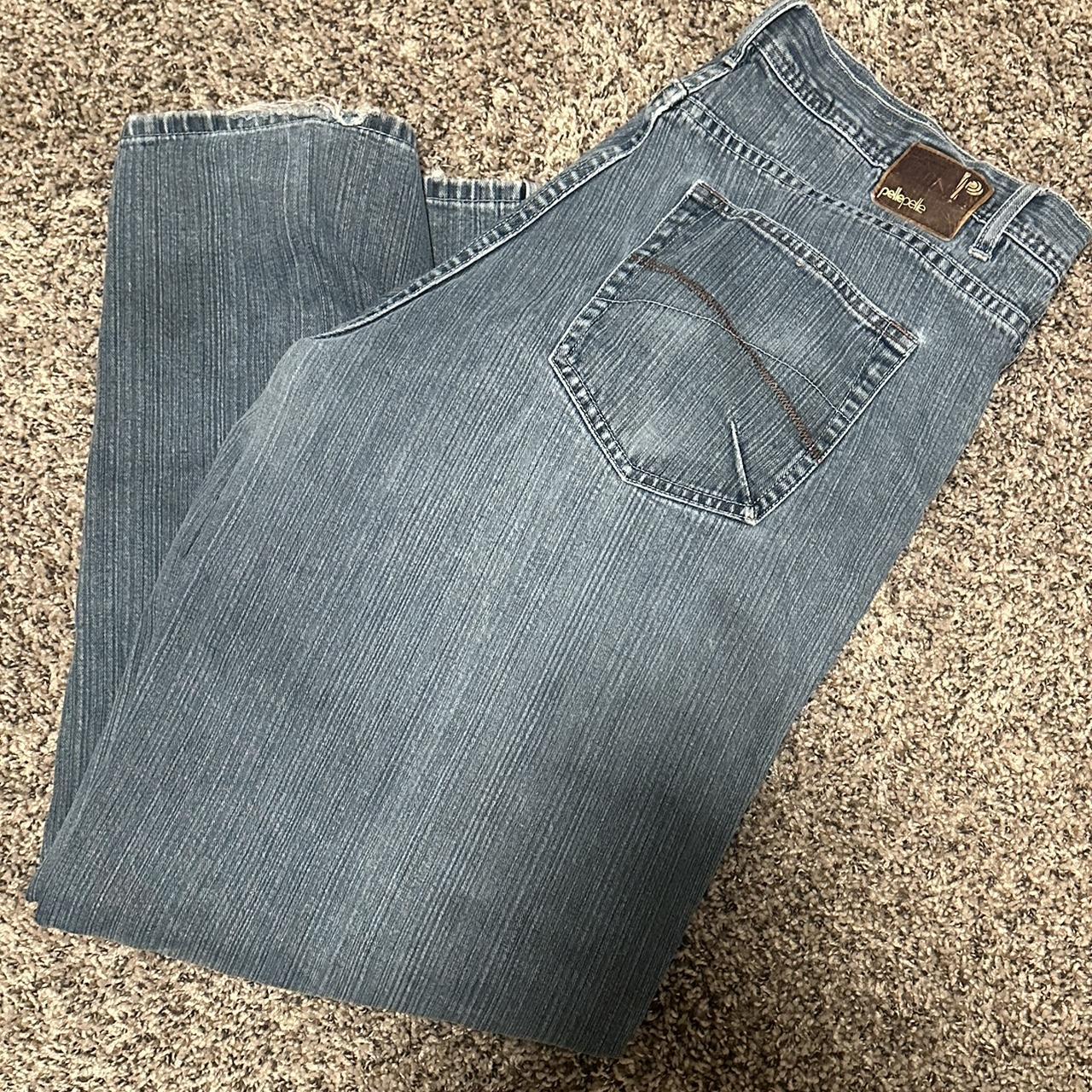 Light wash pelle pelle blue jeans - Depop