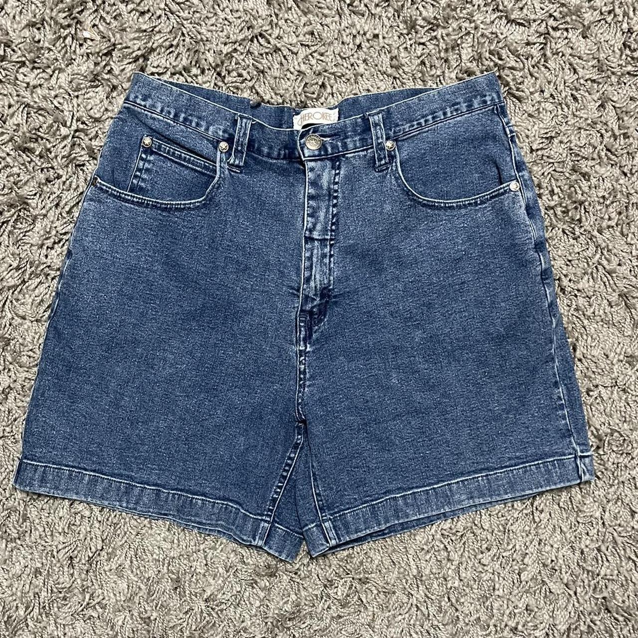 Cherokee 2000s Denim Jean Shorts Size 12... - Depop