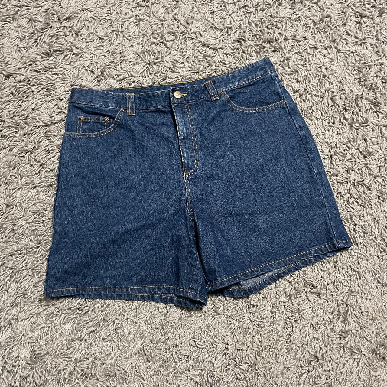 Basic Editions Denim Shorts Size 16 Waist... Depop
