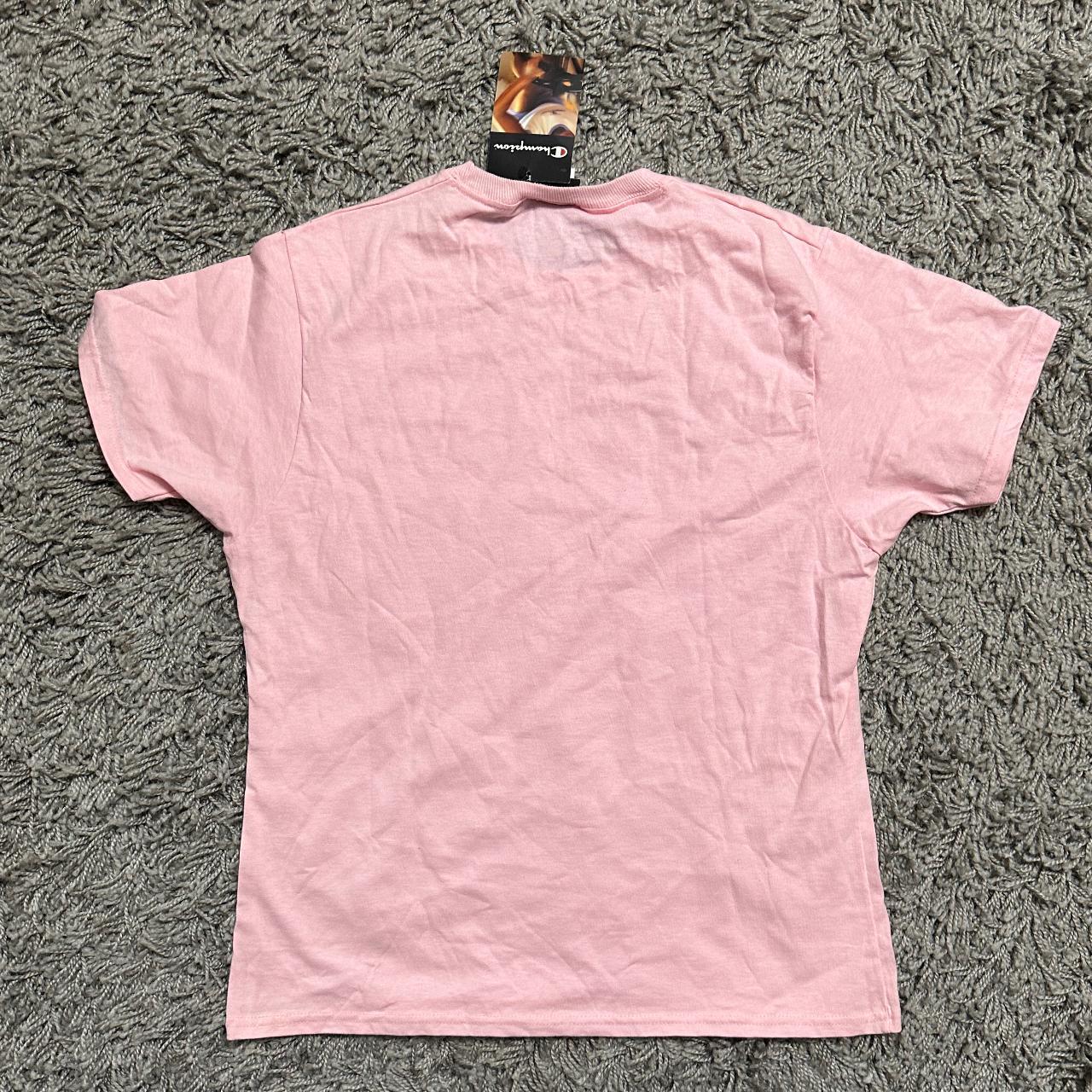 NWT MIT Champion Pink Tee Size XL... - Depop