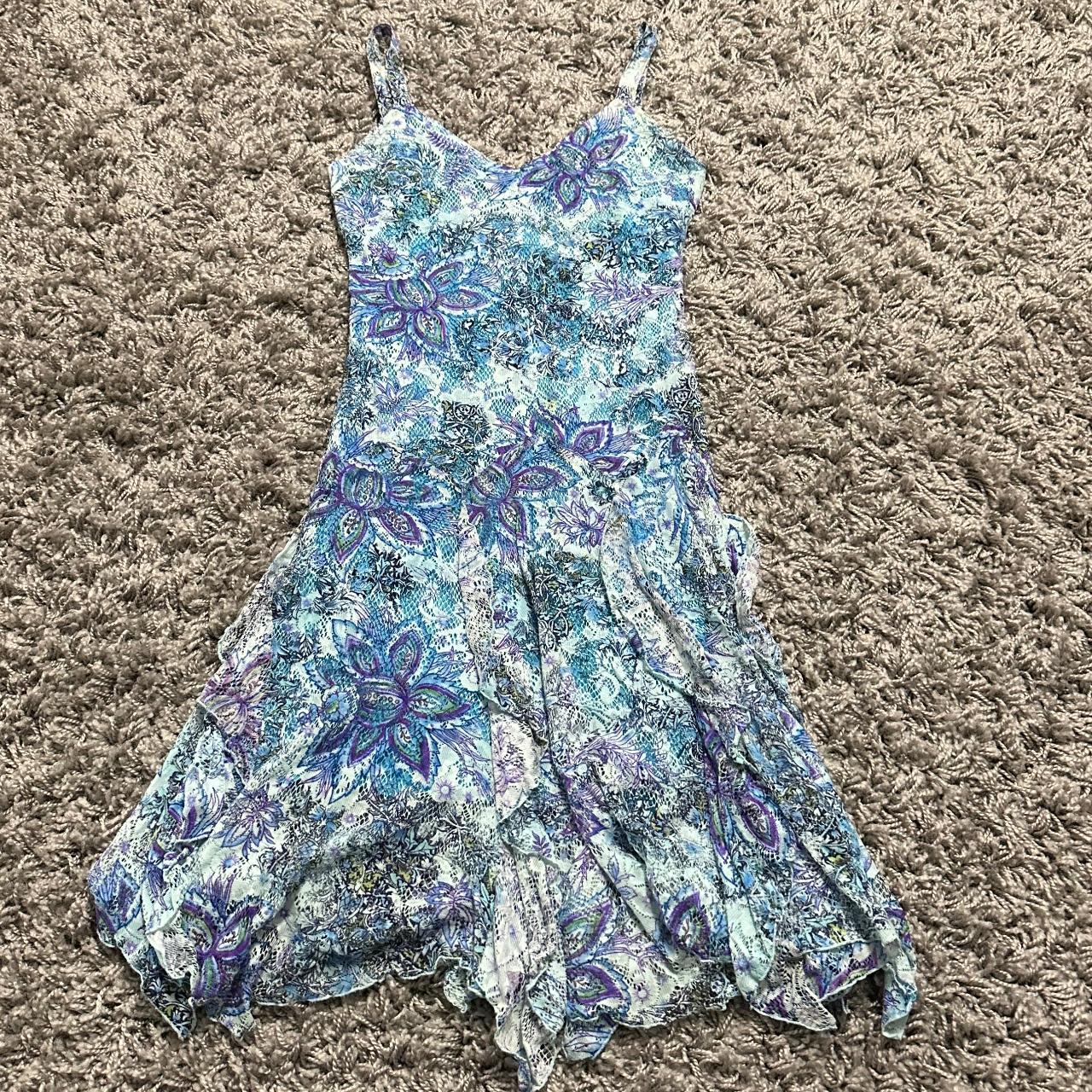 Y2k Mermaid Core Aquamarine Vibes Fairy Dress Size S...