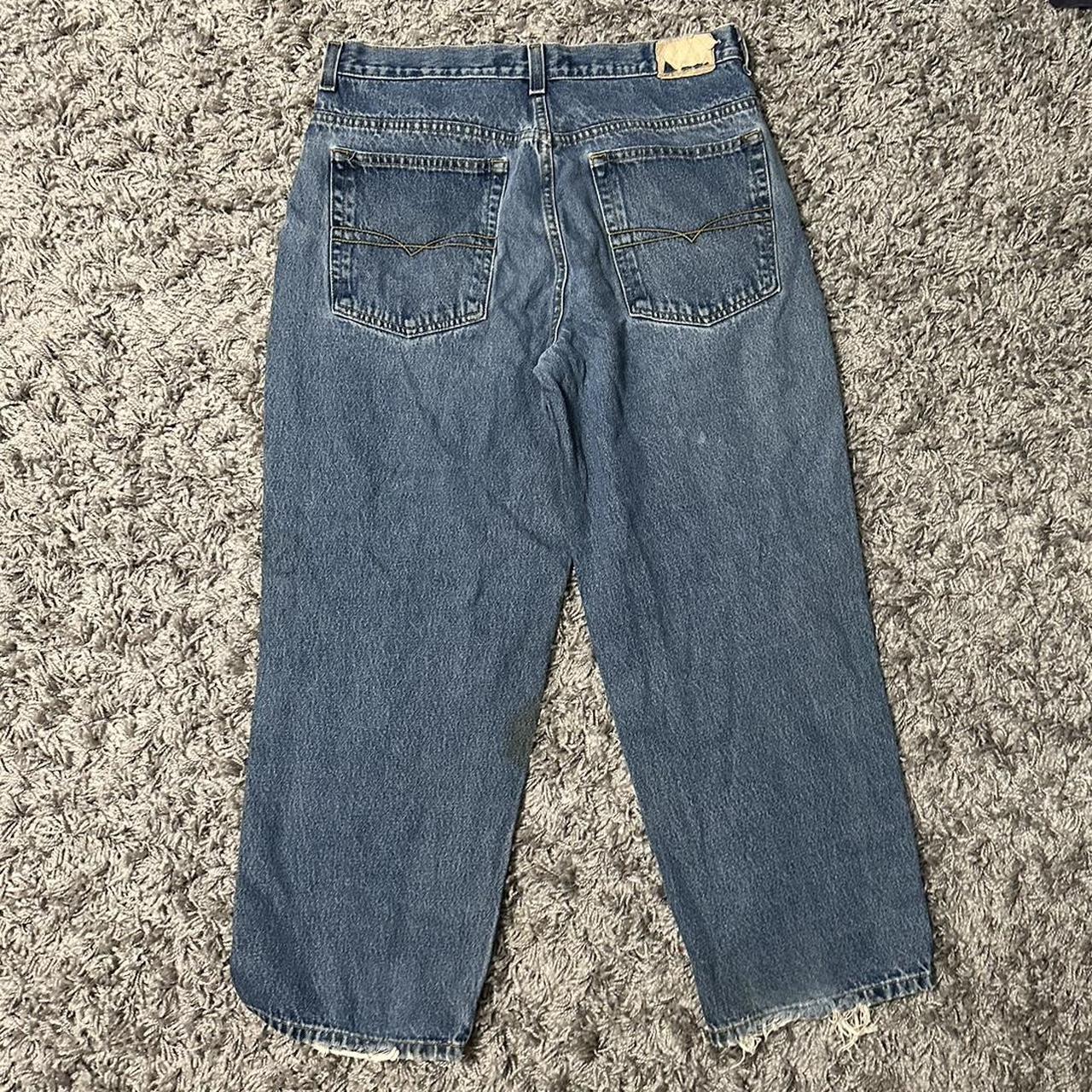 Men’s 2000s Anchor Blue Baggy Jeans... - Depop