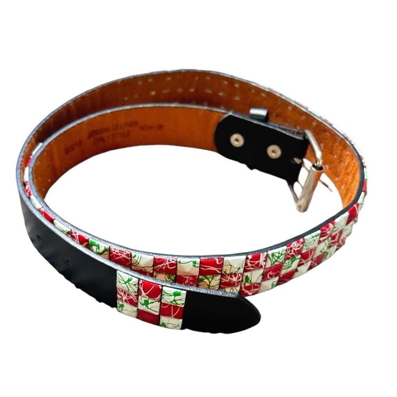 Source Unknown Men's Belt - Black/White – This pr… - image 2