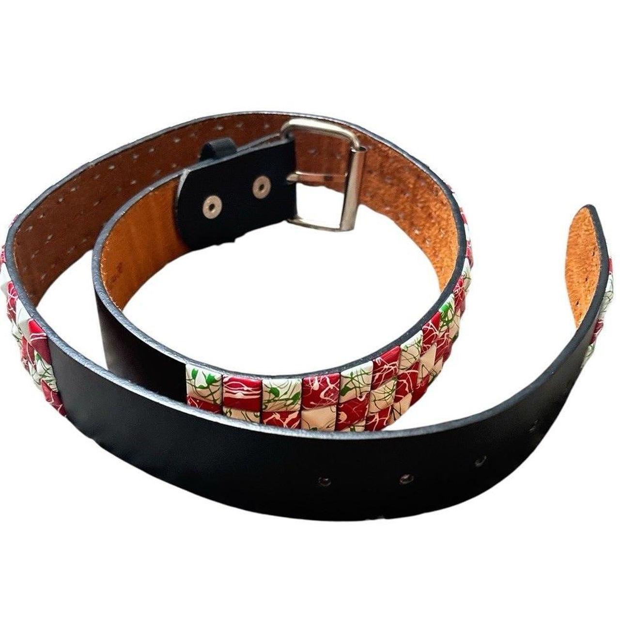 Source Unknown Men's Belt - Black/White – This pr… - image 3