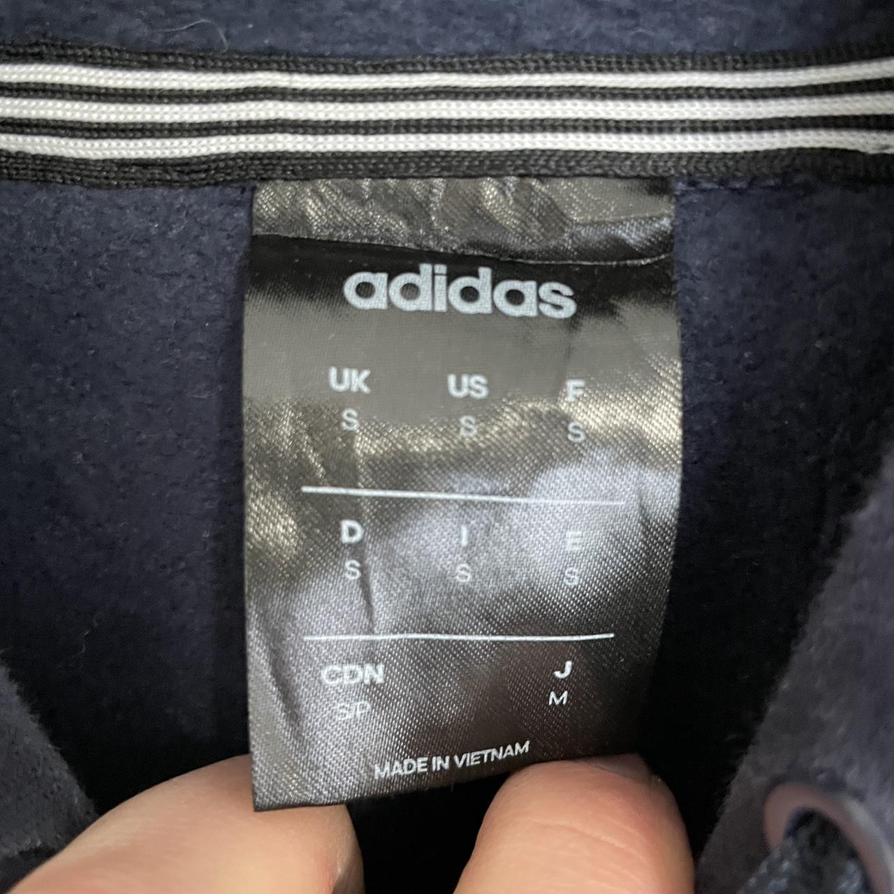 Adidas Men's Navy and White Hoodie | Depop